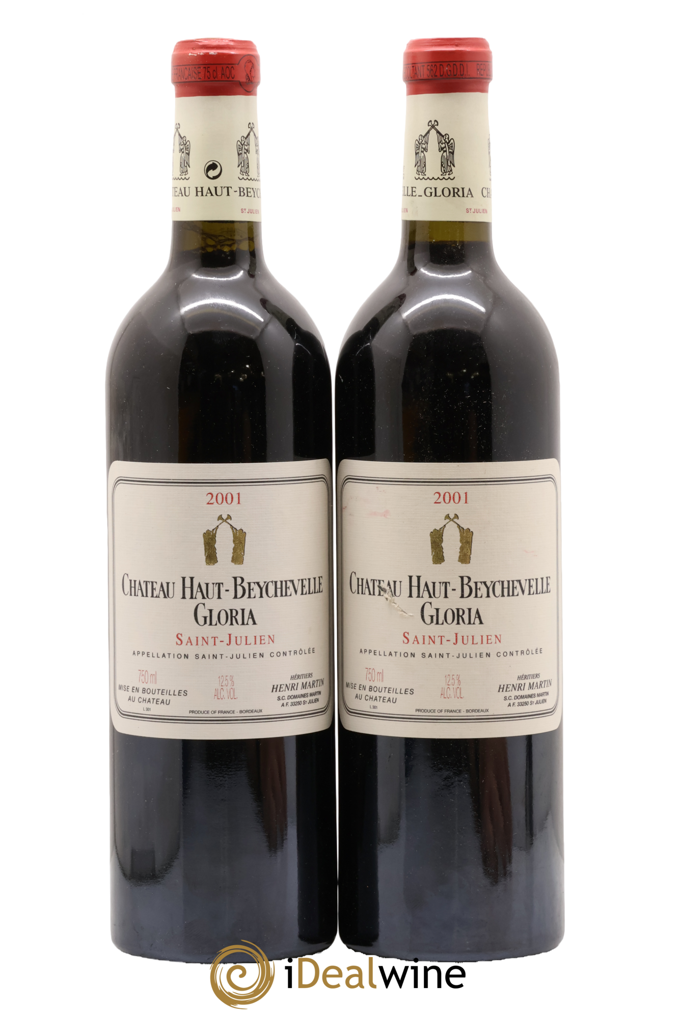 Château Haut Beychevelle Gloria 2001 - Posten von 2 Flaschen - 0