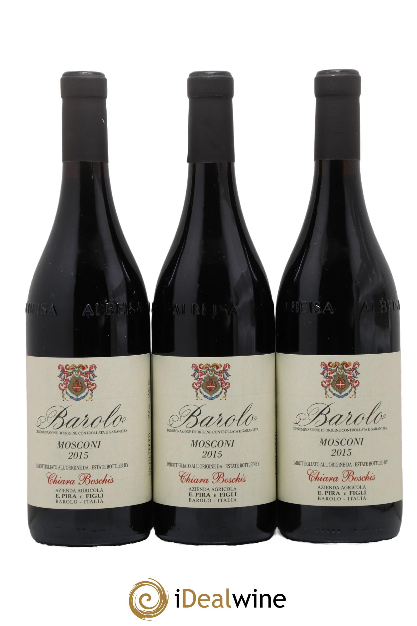 Barolo Mosconi Pira E Figli Chiara Boschis 2015 - Lot de 3 bouteilles - 0