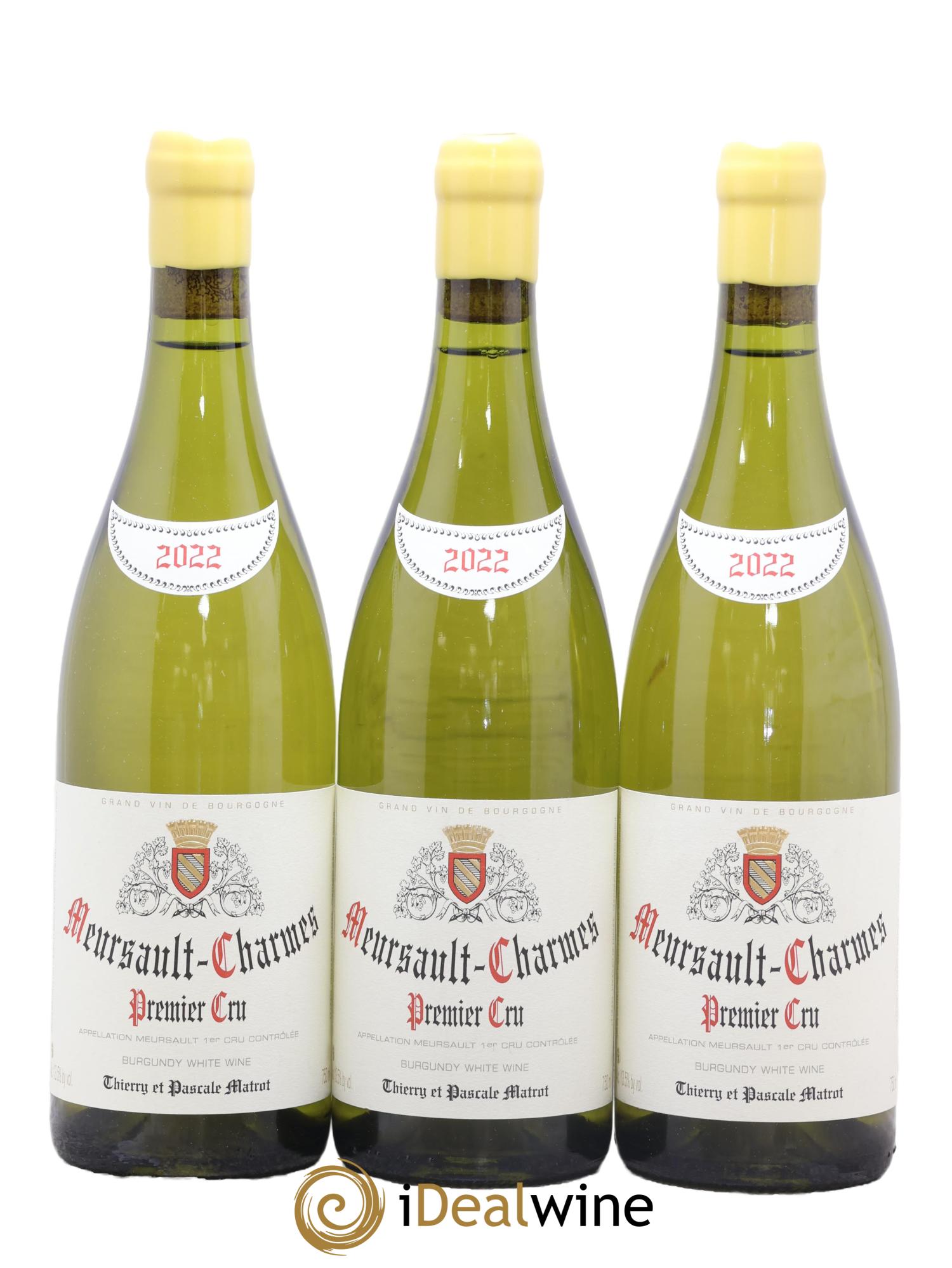 Meursault 1er Cru Charmes Matrot (Domaine) 2022 - Lot de 3 bouteilles - 0