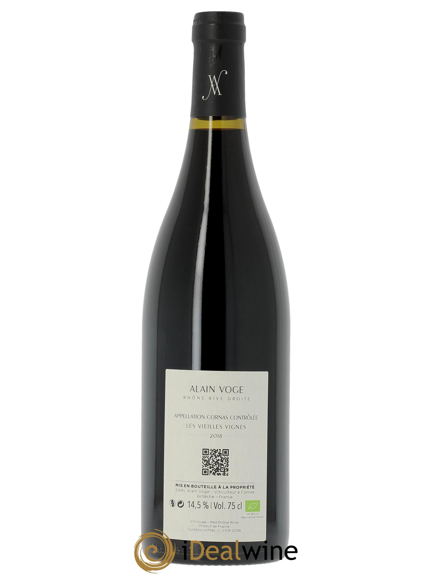 Cornas Les Vieilles Vignes Alain Voge (Domaine) 2018 - Lot de 1 bouteille - 1