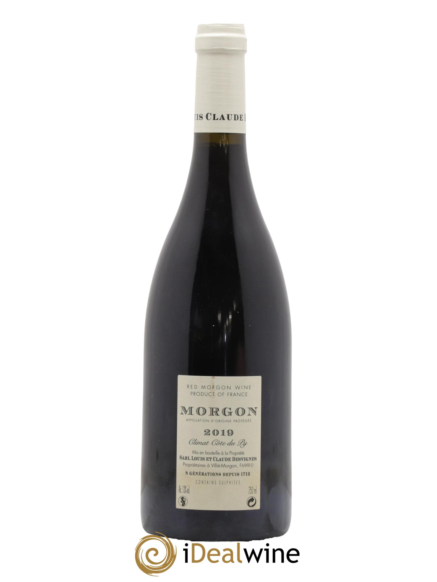 Morgon Côte de Py Javernières Louis-Claude Desvignes 2019 - Lot de 1 bouteille - 1