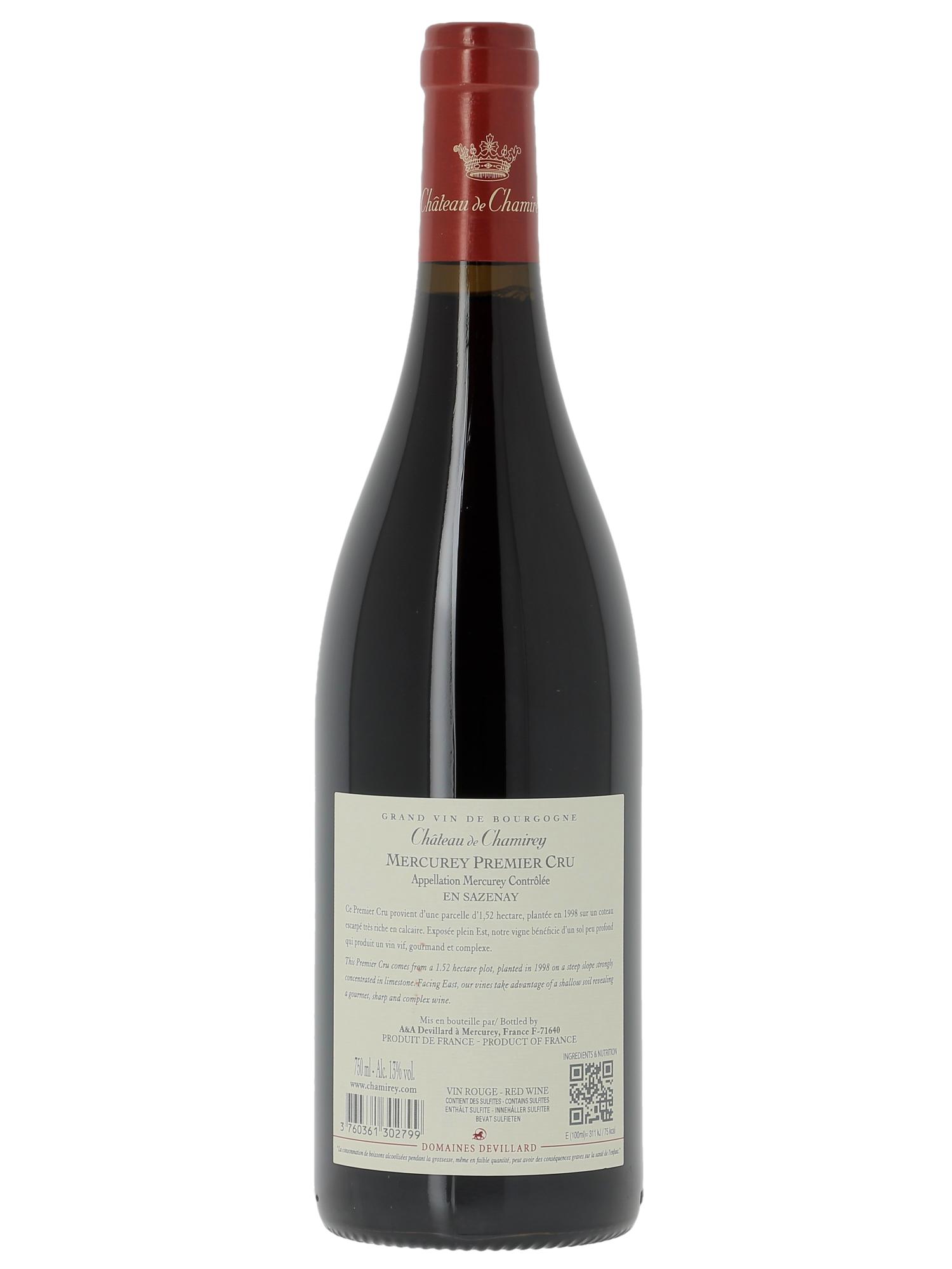Mercurey 1er Cru En Sazenay Château de Chamirey  2024 - Posten von 1 Flasche - 1