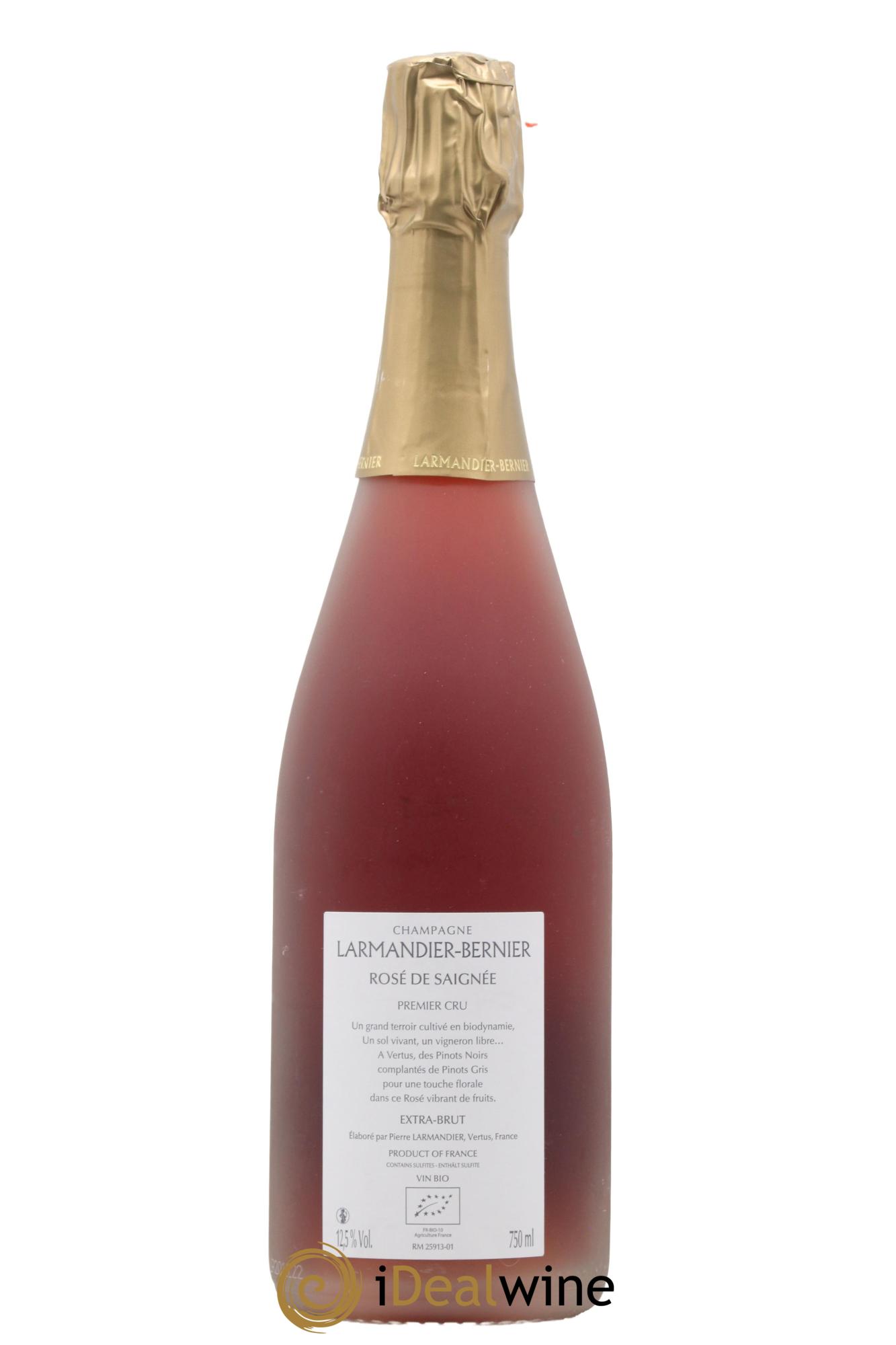 Rosé de saignée 1er Cru Extra-Brut Larmandier-Bernier - Lot de 1 bouteille - 1