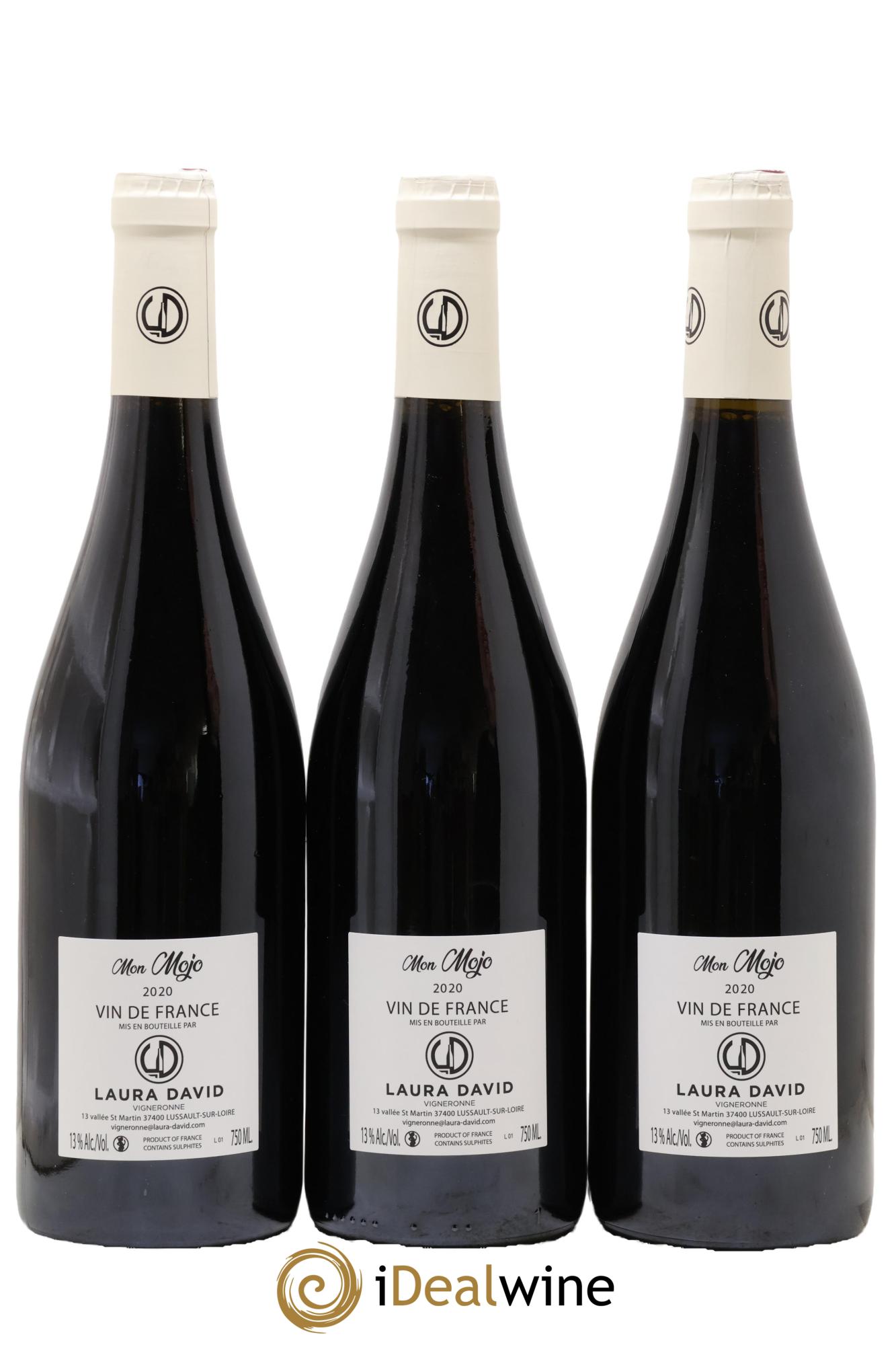 Vin de France Mon Mojo Laura David 2020 - Lot de 3 bouteilles - 1