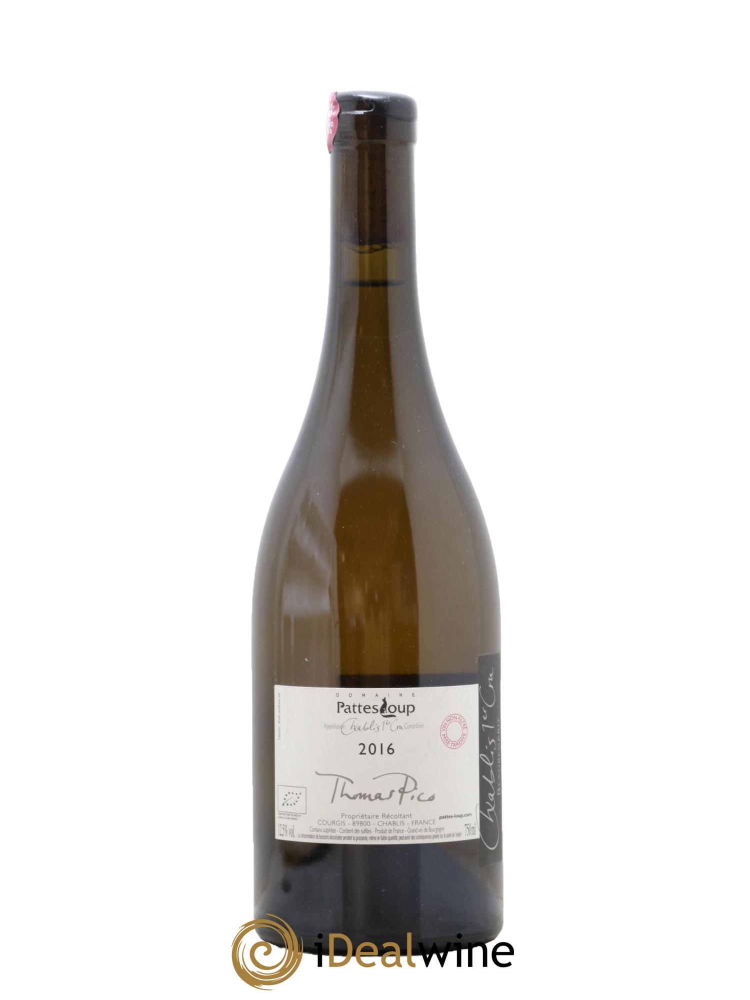 Chablis 1er Cru Beauregard Pattes Loup (Domaine) 2016 - Posten von 1 Flasche - 1