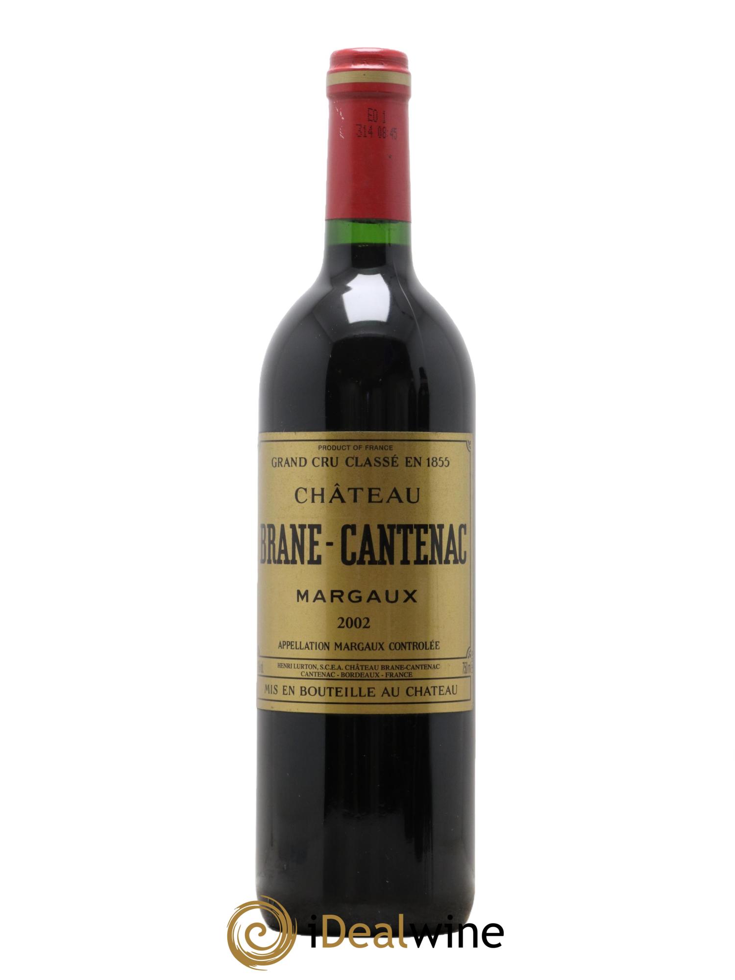 Château Brane Cantenac 2ème Grand Cru Classé 2002 - Lot de 1 bouteille - 0