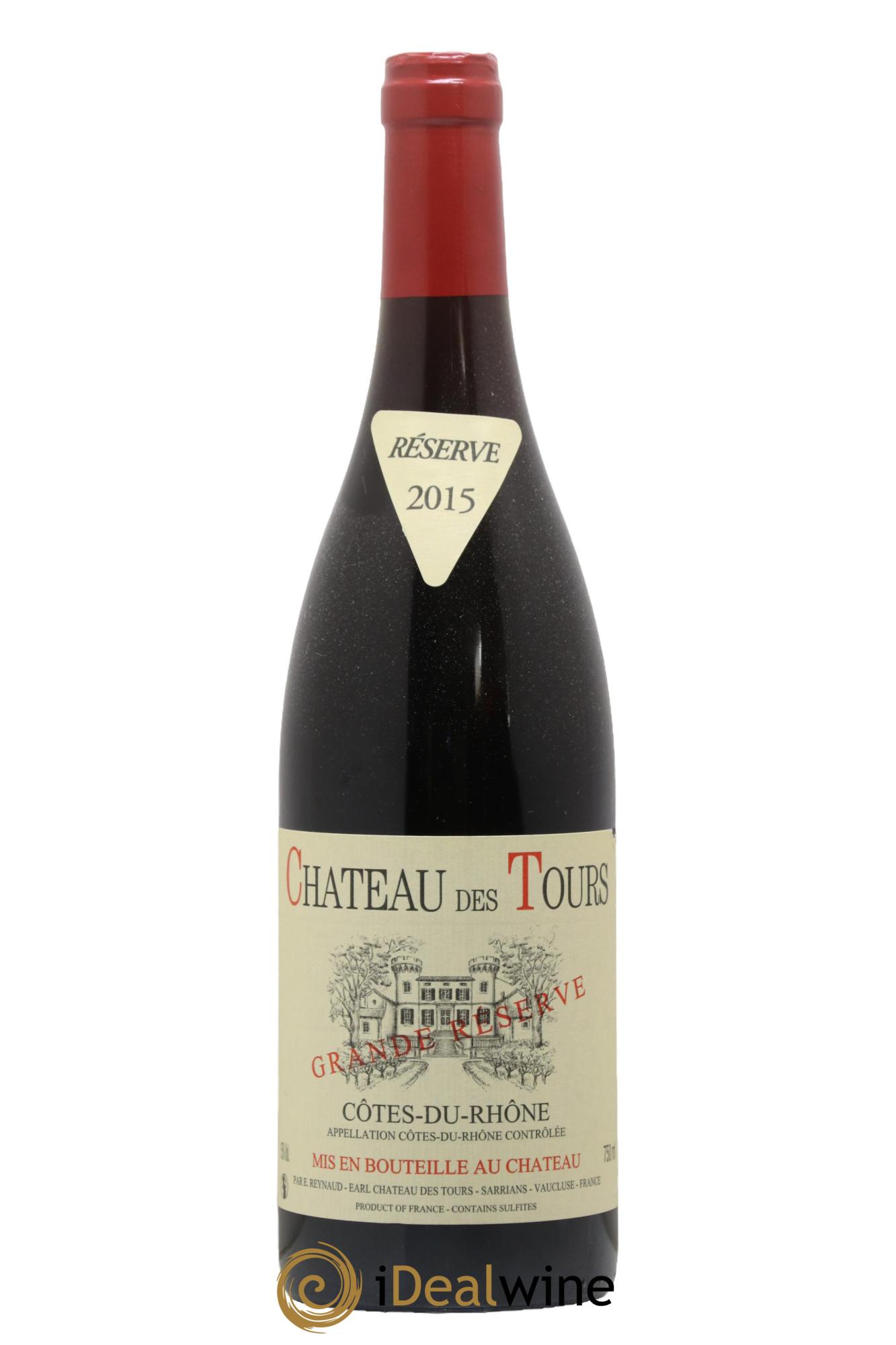 Côtes-du-Rhône Château des Tours Grande Réserve Emmanuel Reynaud 2015 - Lot de 1 bouteille - 0