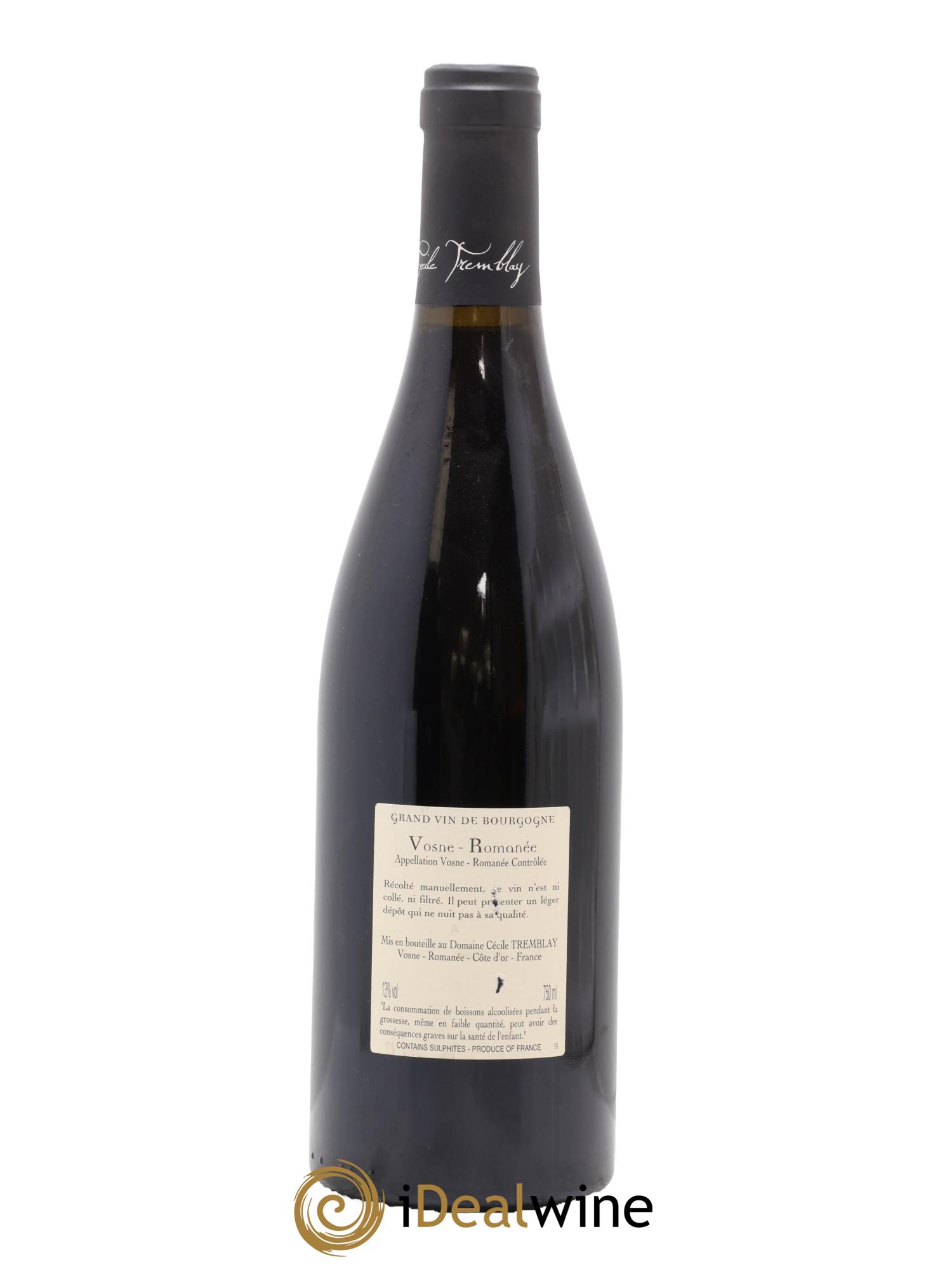 Vosne-Romanée Vieilles Vignes Cécile Tremblay 2014 - Lot de 1 bouteille - 1