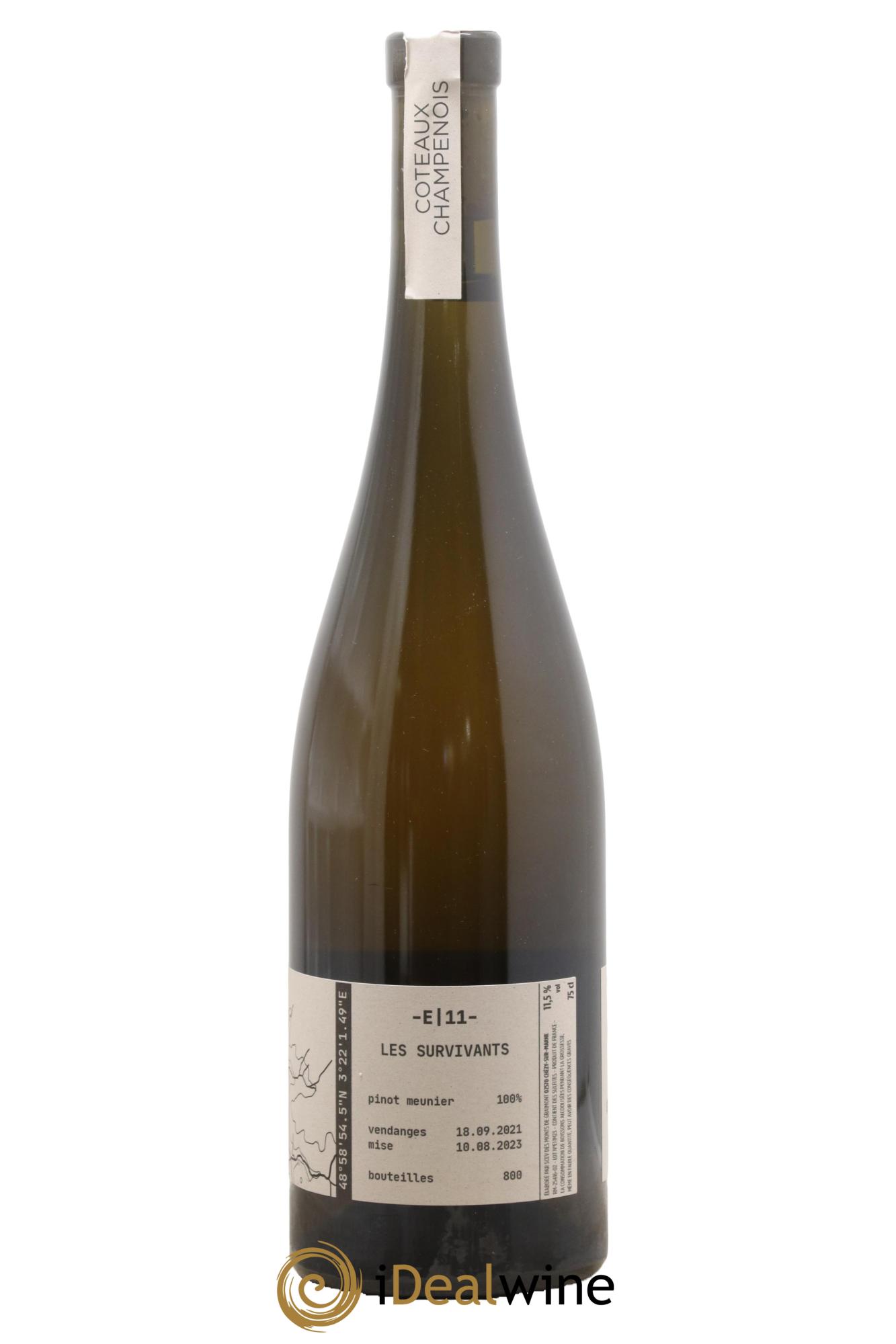 Coteaux Champenois E/11 Les Survivants Maison Tom Gauditiabois 2021 - Posten von 1 Flasche - 1