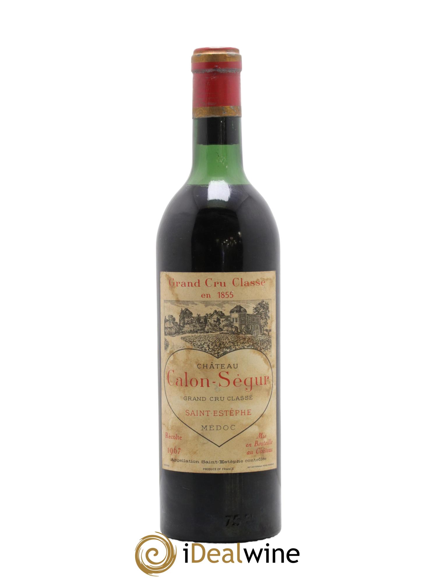 Château Calon Ségur 3ème Grand Cru Classé 1967 - Lotto di 1 bottiglia - 0