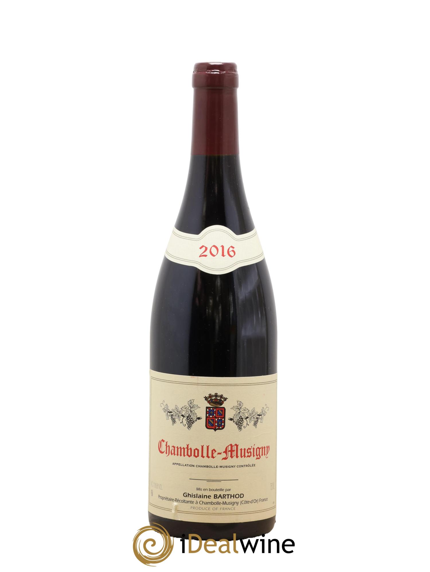 Chambolle-Musigny Ghislaine Barthod 2016 - Lot de 1 bouteille - 0