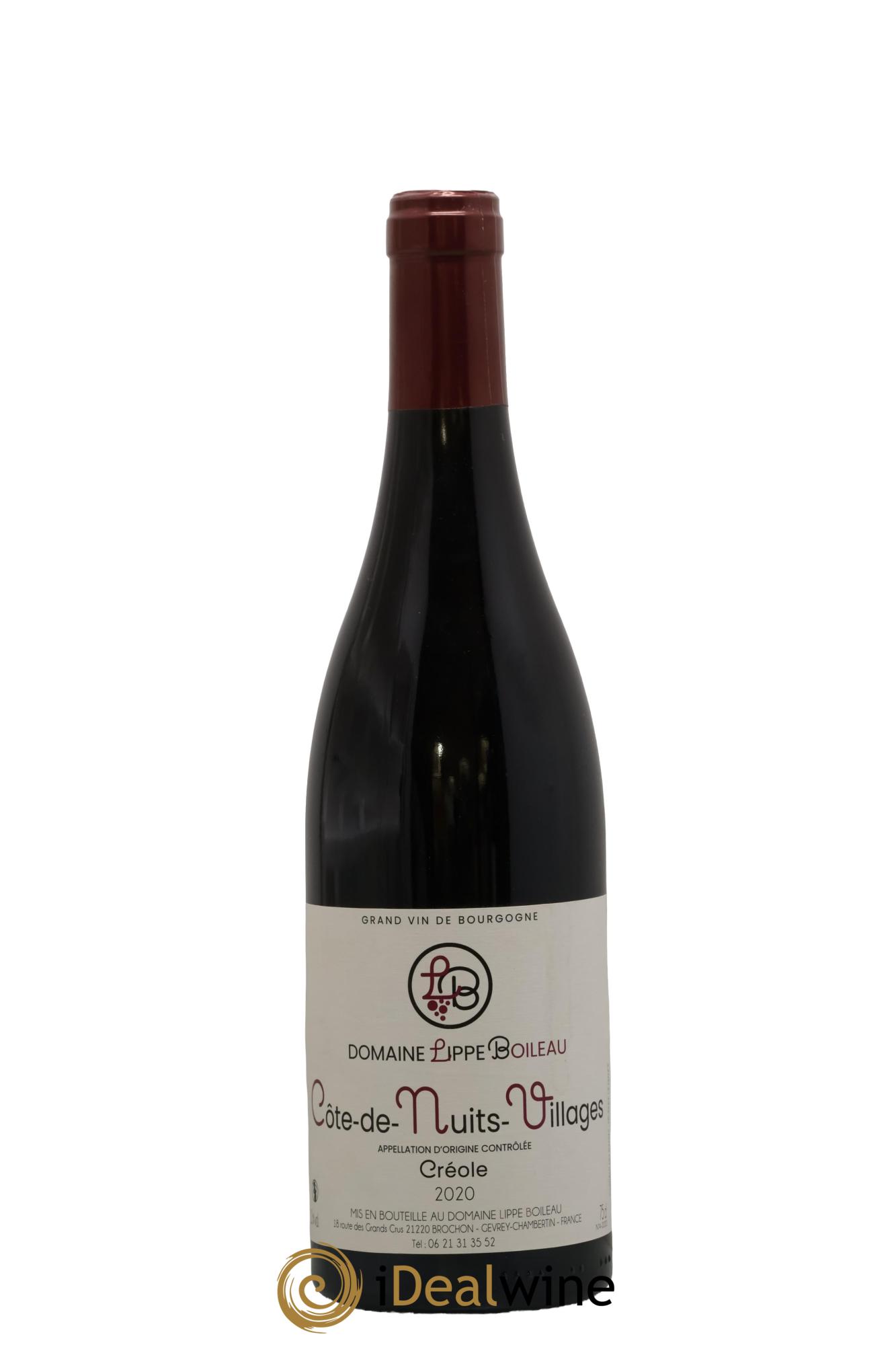 Côte de Nuits-Villages Créole Domaine Lippe Boileau 2020 - Lot of 1 bottle - 0