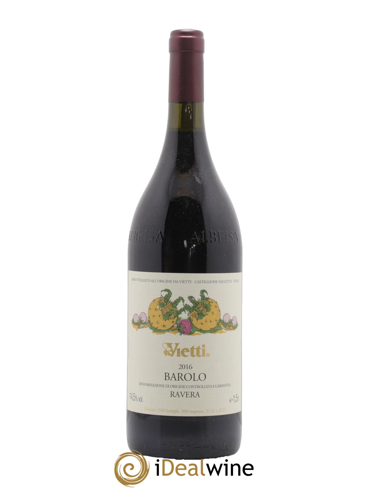 Barolo DOCG Ravera Vietti 2016 - Lot of 1 magnum - 1