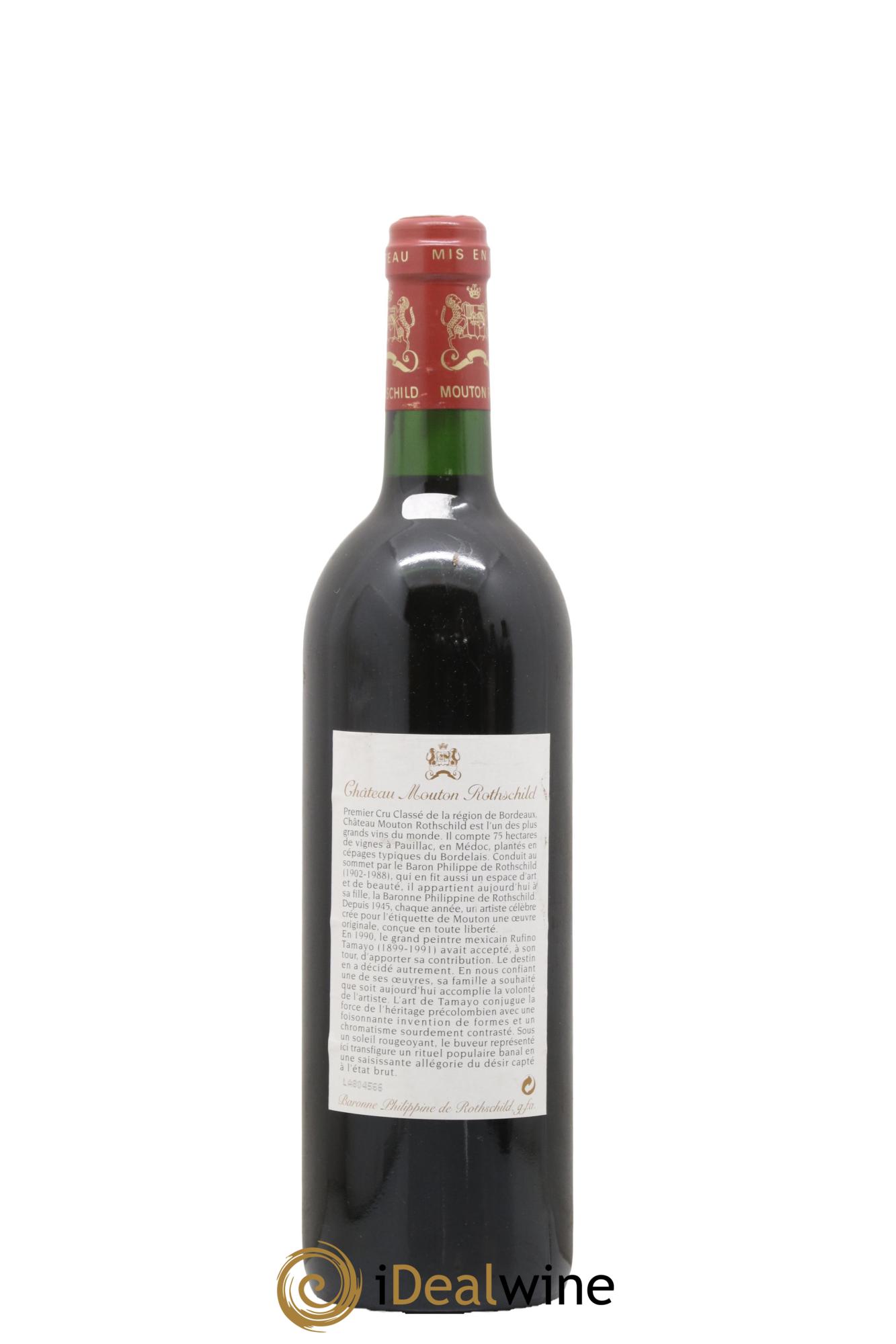 Château Mouton Rothschild 1er Grand Cru Classé 1998 - Lot of 1 bottle - 1