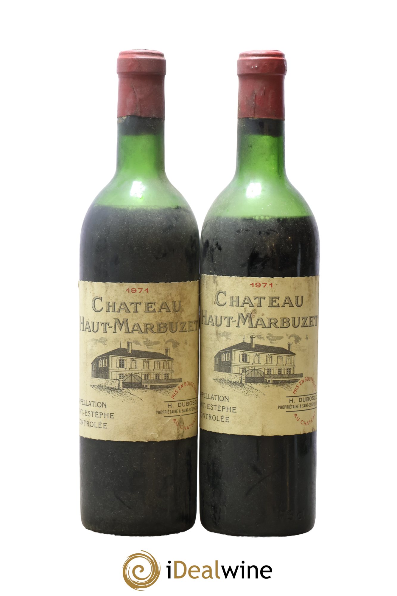 Château Haut Marbuzet 1971 - Lot of 2 bottles - 0