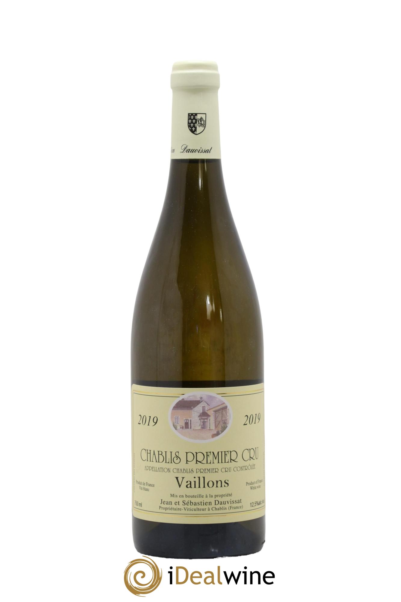 Chablis 1er Cru Vaillons Jean Dauvissat (Domaine) 2019 - Lot de 1 bouteille - 0