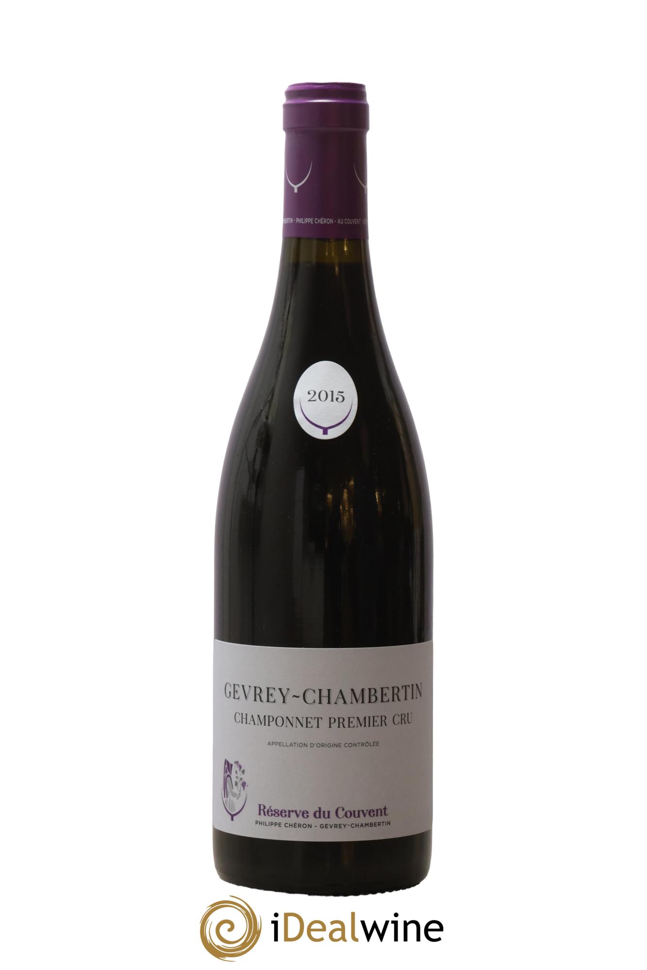 Gevrey-Chambertin 1er Cru Champonnet Domaine du Couvent 2015 - Lot de 1 bouteille - 0
