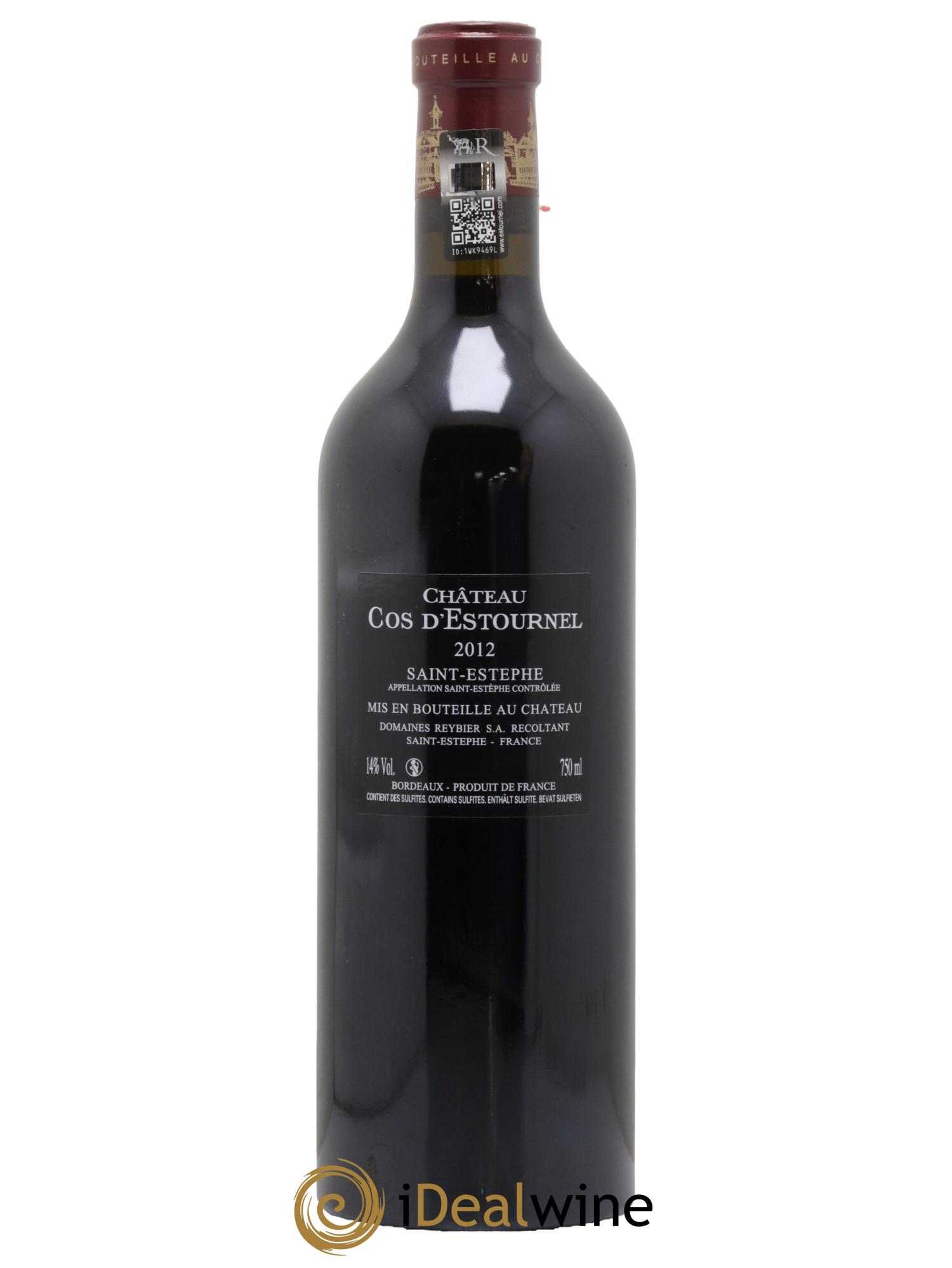 Cos d'Estournel 2ème Grand Cru Classé 2012 - Posten von 1 Flasche - 1