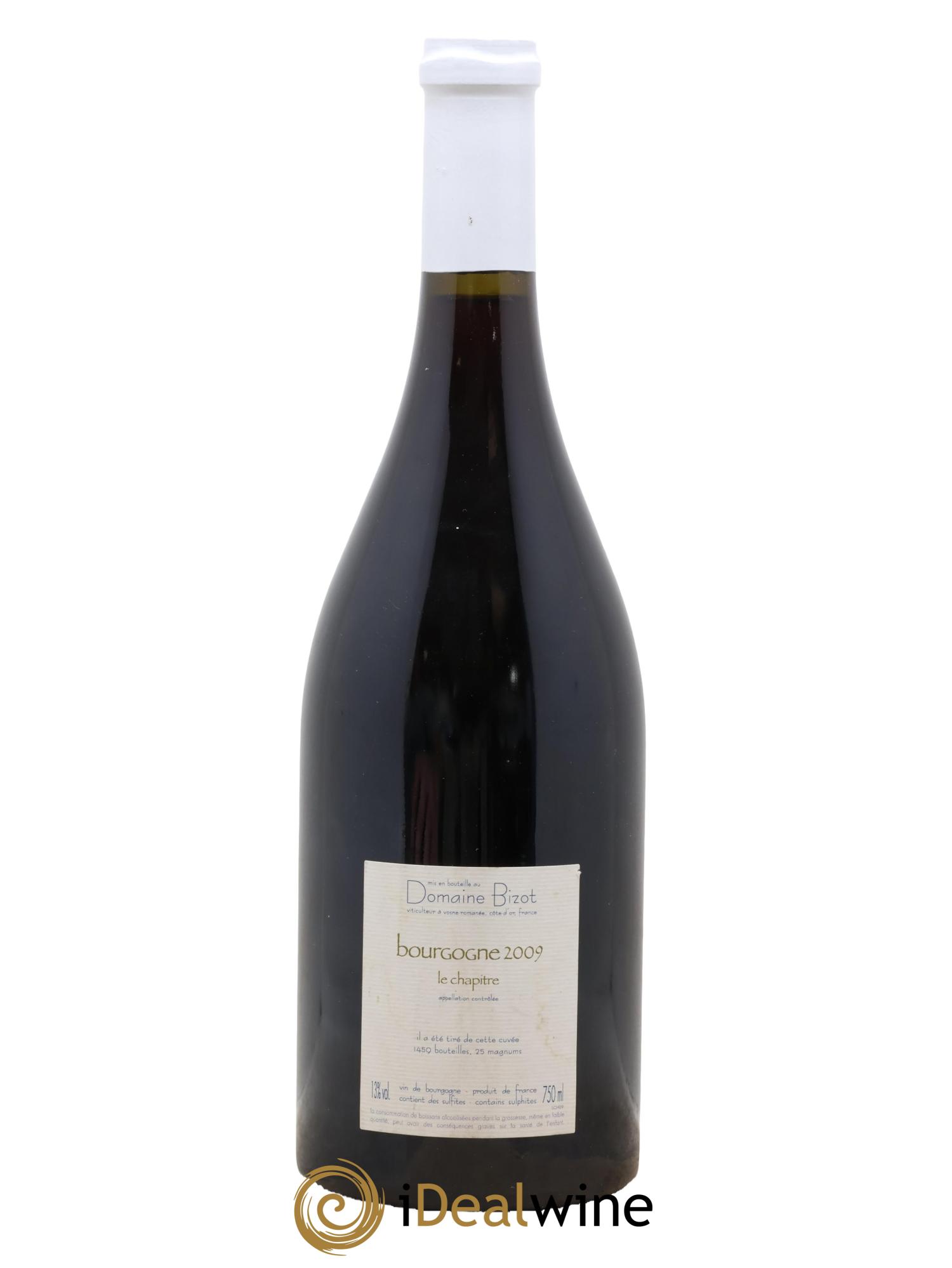 Bourgogne Le Chapitre Bizot (Domaine) 2009 - Lotto di 1 bottiglia - 1