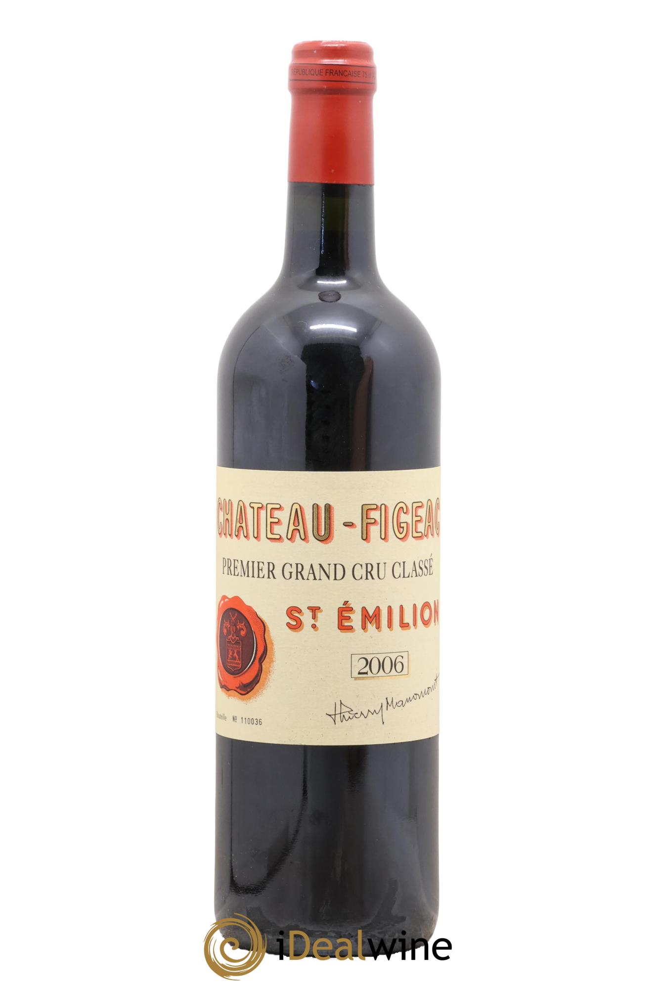 Château Figeac 1er Grand Cru Classé A 2006 - Lot de 1 bouteille - 0
