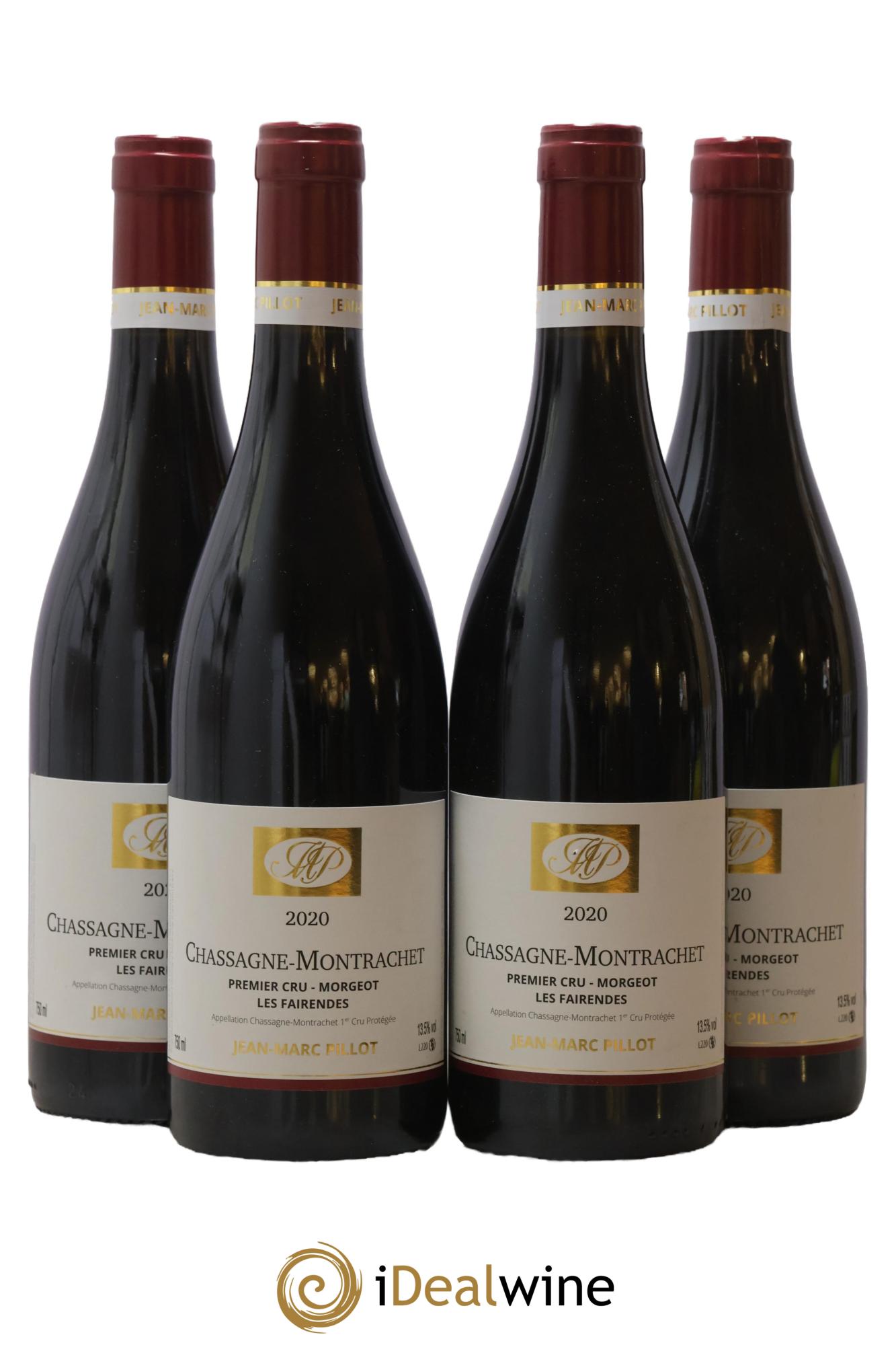 Chassagne-Montrachet 1er Cru Morgeot Les Fairendes Jean-Marc Pillot 2020 - Lot de 4 bouteilles - 0