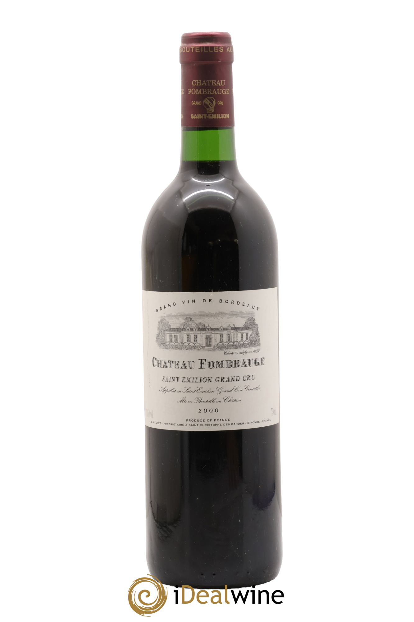 Château Fombrauge Grand Cru Classé 2000 - Lotto di 1 bottiglia - 0