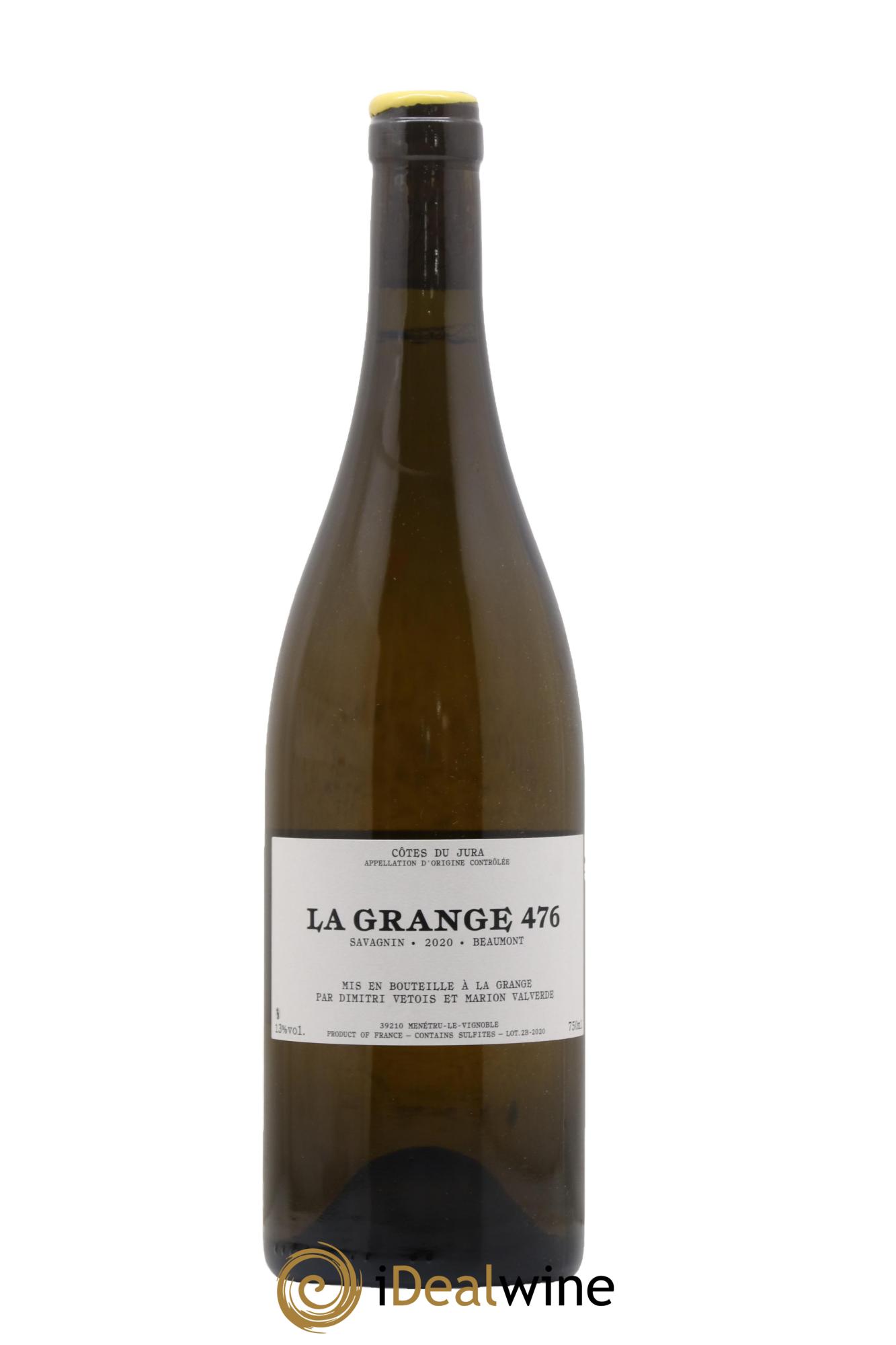 Côtes du Jura Savagnin Beaumonts Grange 476 Dimitri Vetois 2020 - Lot de 1 bouteille - 1
