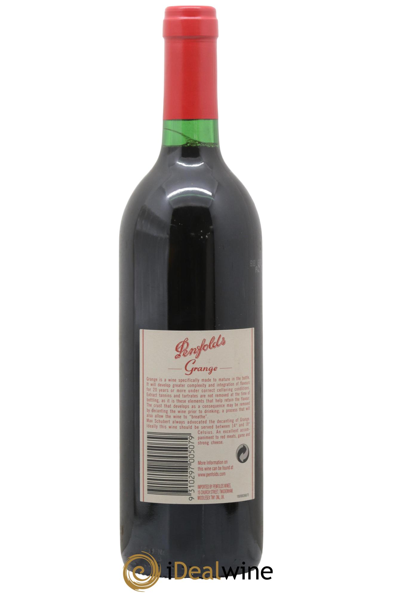 South Australia Penfolds Wines Grange 1998 - Lot de 1 bouteille - 1