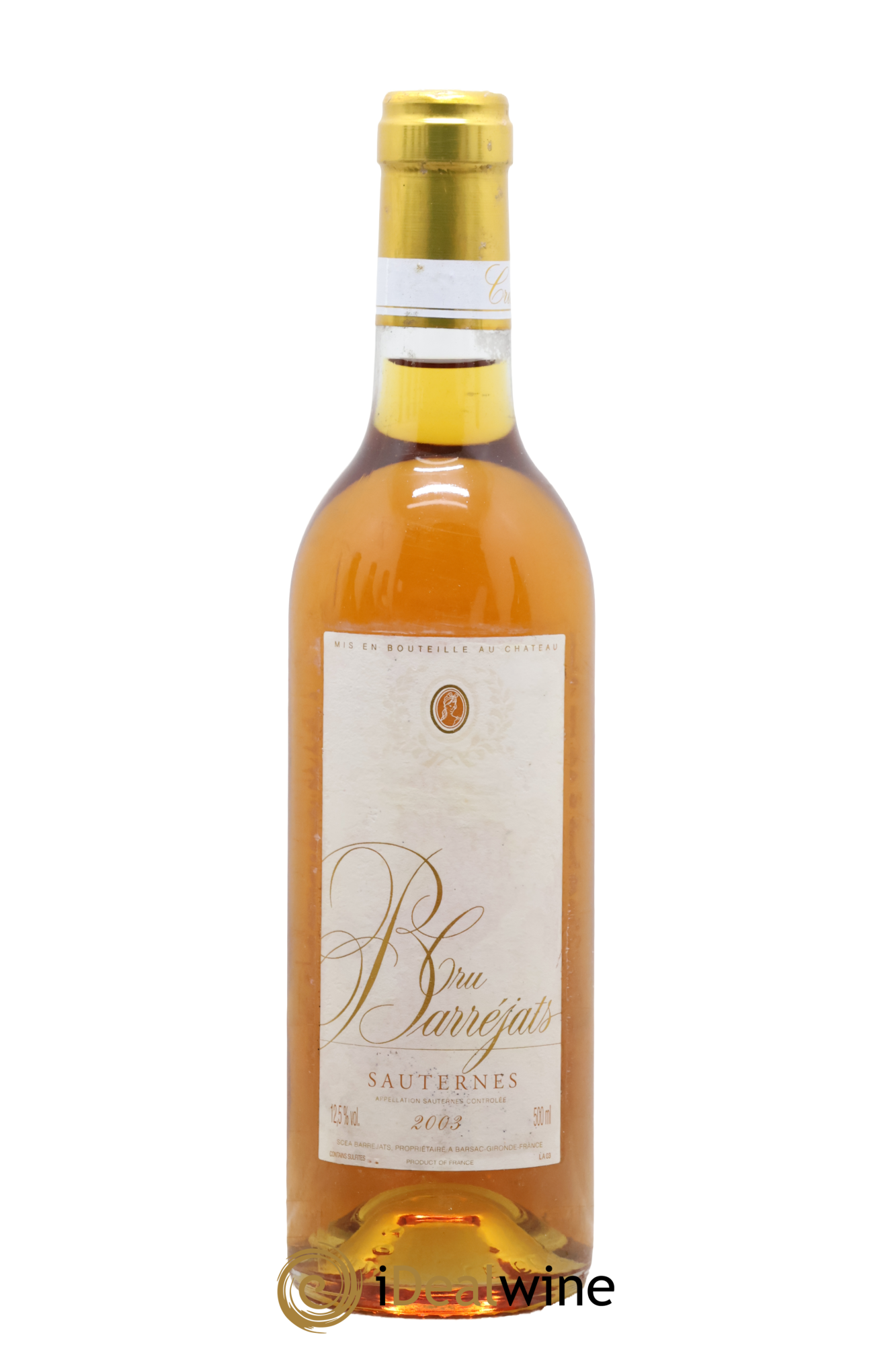 Sauternes Cru Barréjats 2003 - Lot of 1 500ml format - 0