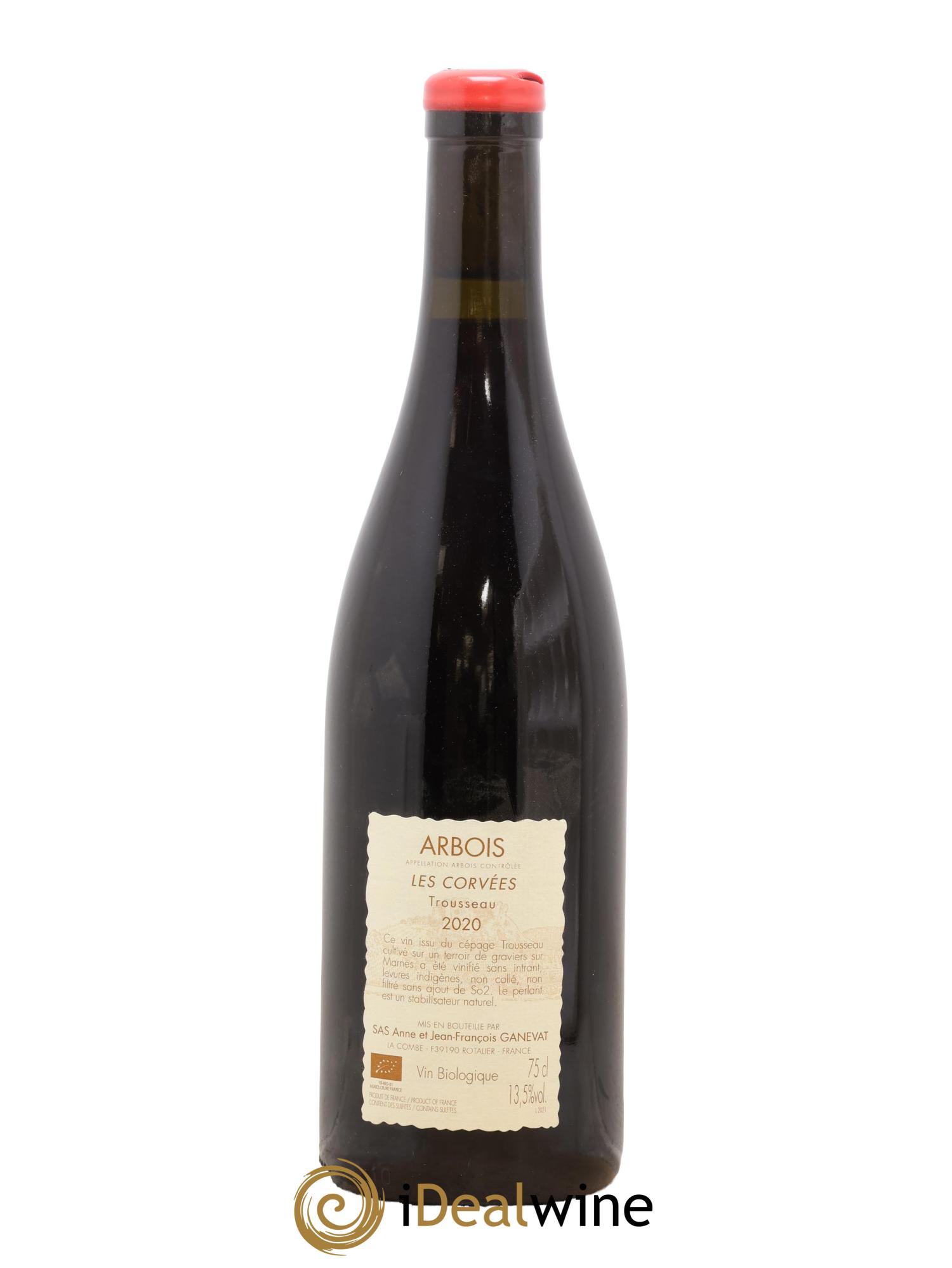 Côtes du Jura Trousseau Les Corvées Anne et Jean François Ganevat 2020 - Lot de 1 bouteille - 1