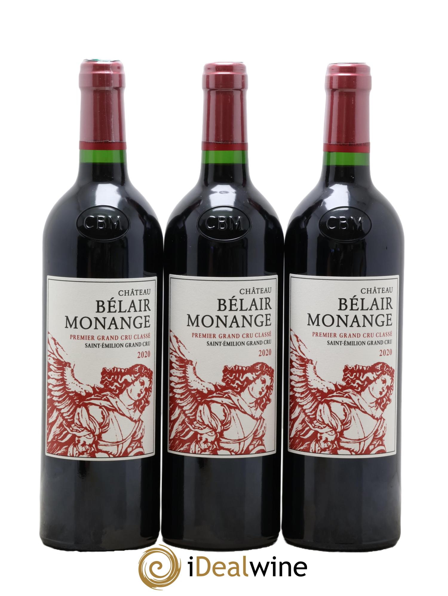 Château Belair (Belair-Monange) 1er Grand Cru Classé B 2020 - Lotto di 6 bottiglie - 1