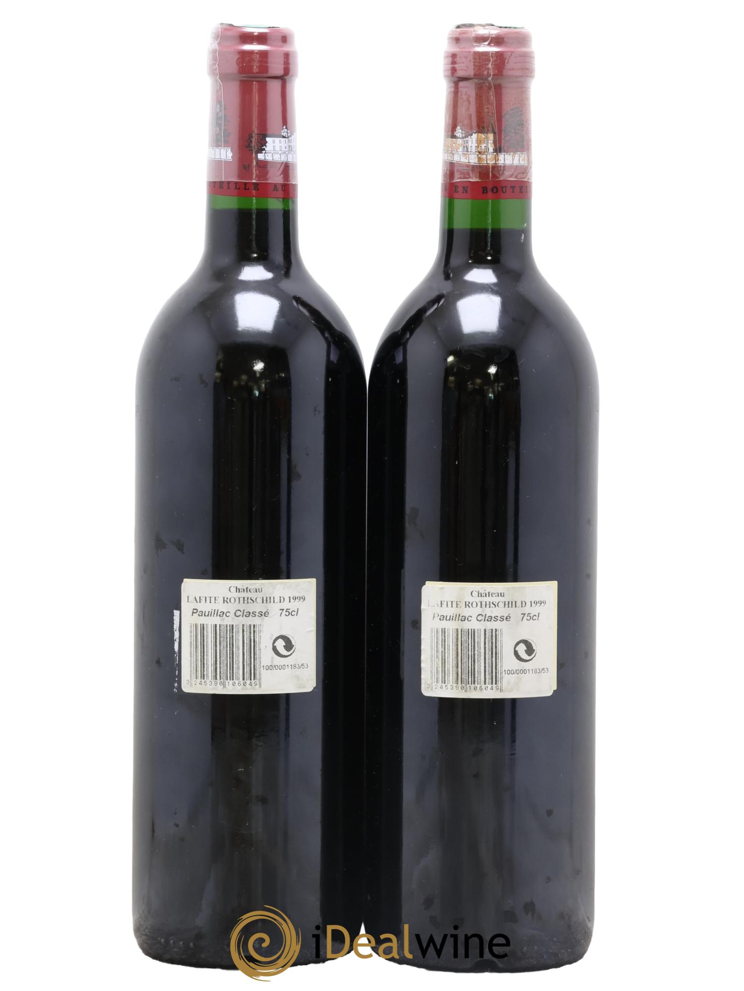 Château Lafite Rothschild 1er Grand Cru Classé 1999 - Lot of 2 bottles - 1