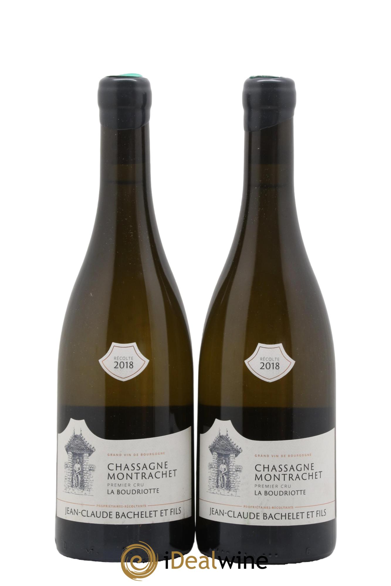 Chassagne-Montrachet 1er Cru La Boudriotte Jean-Claude Bachelet (Domaine) 2018 - Lot de 2 bouteilles - 0