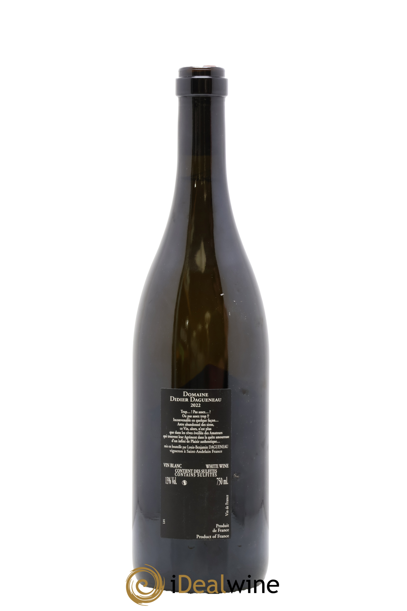 Vin de France (anciennement Pouilly-Fumé) Silex Dagueneau (Domaine Didier - Louis-Benjamin) 2022 - Lot of 1 bottle - 1
