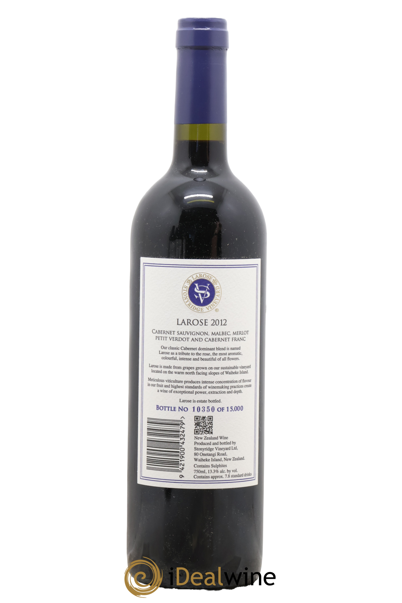 Nouvelle Zélande Waiheke Island Larose Stonyridge Vineyard 2012 - Lot de 1 bouteille - 1