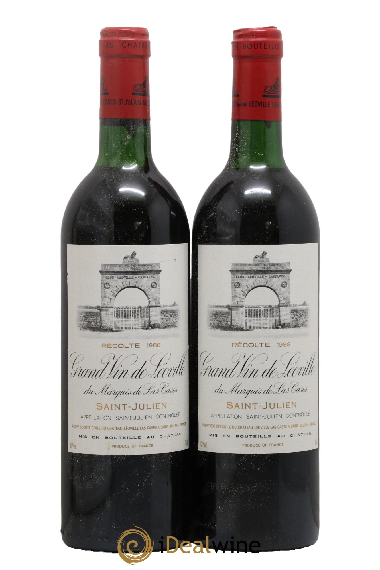 Château Léoville Las Cases 2ème Grand Cru Classé 1988 - Lot of 2 bottles - 0