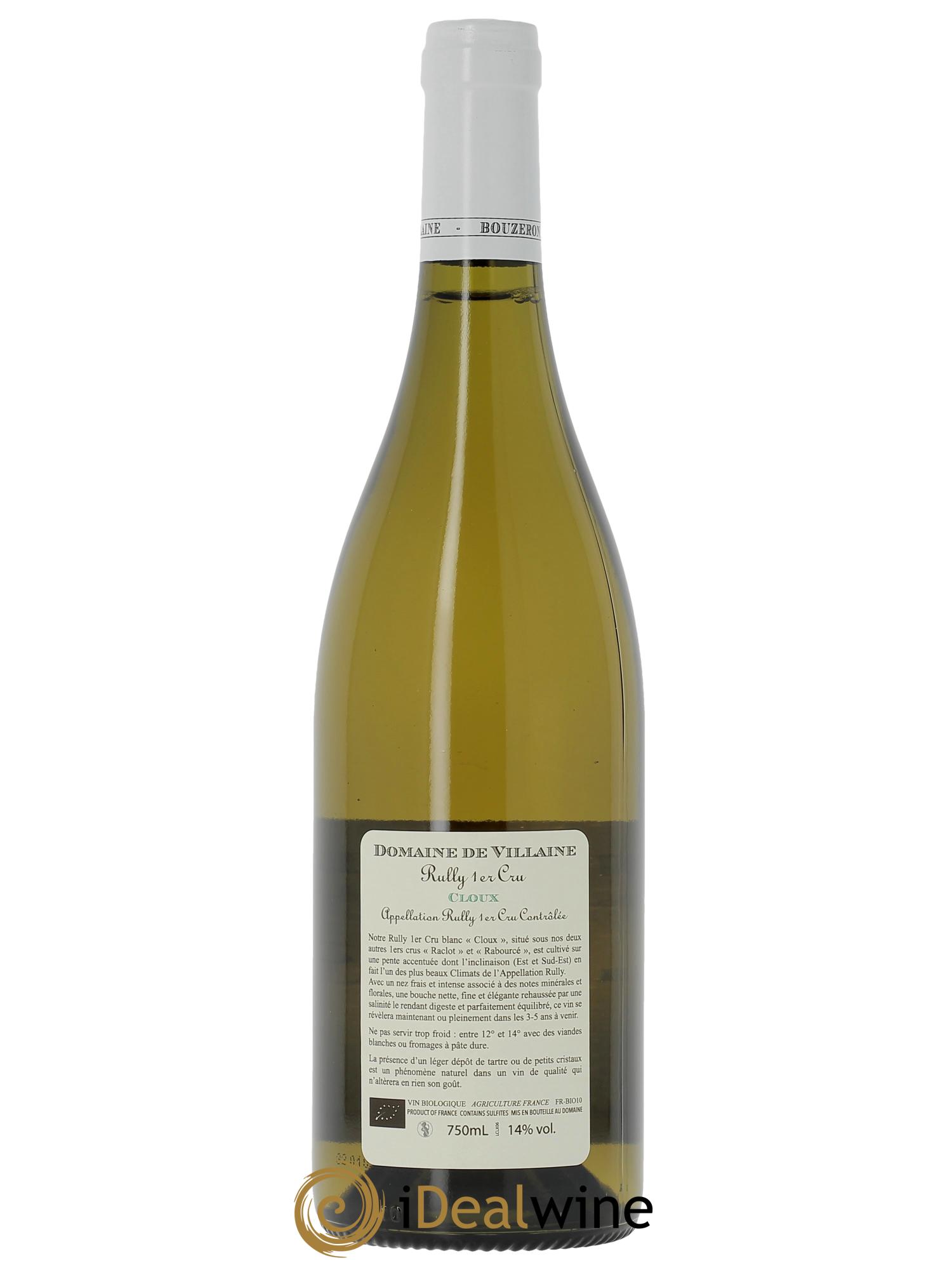 Rully 1er Cru Les Cloux Domaine de Villaine  2023 - Lot de 1 bouteille - 1
