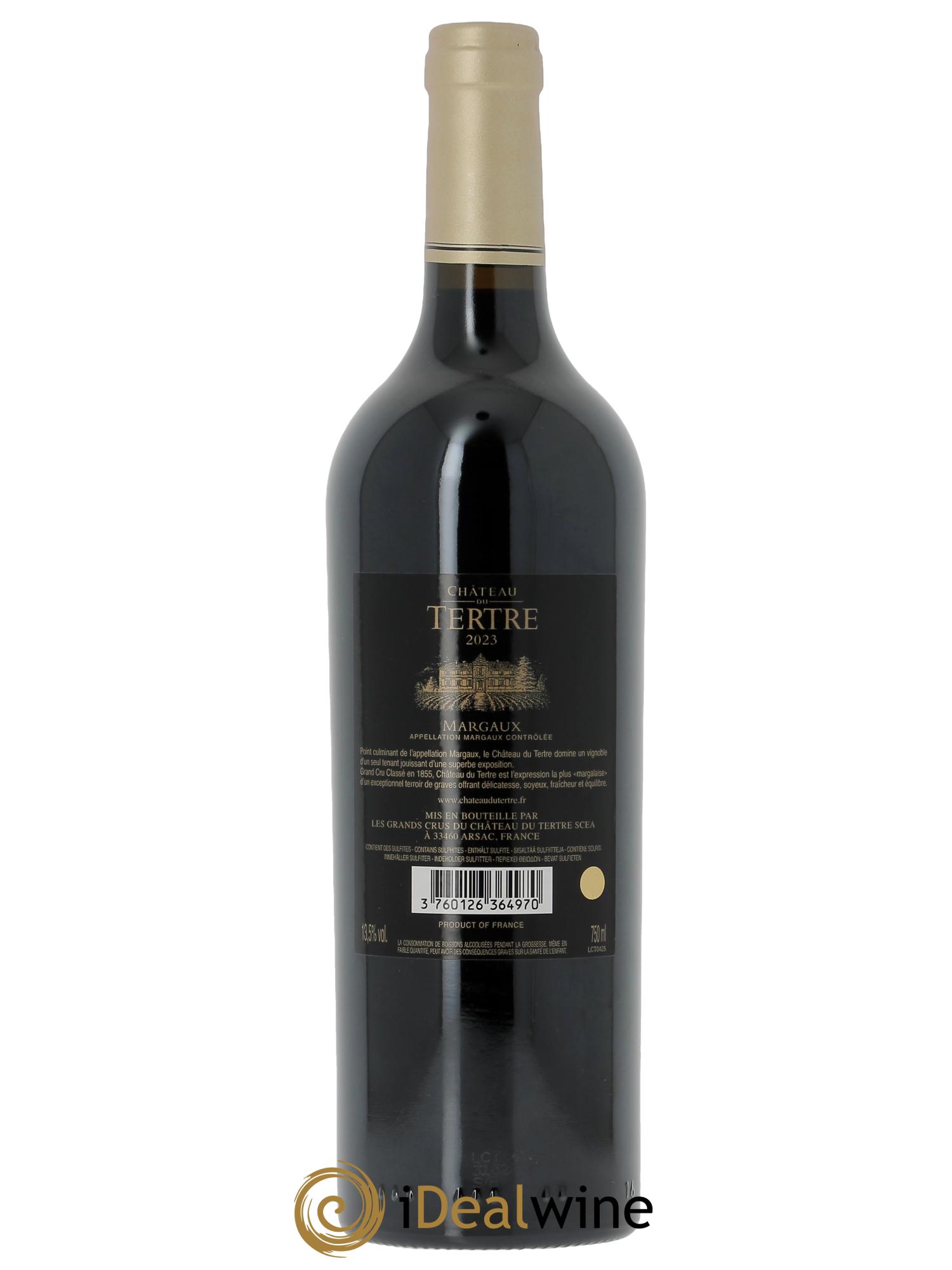 Château du Tertre 5ème Grand Cru Classé (CBO à partir de 6 bts) 2023 - Lot de 1 bouteille - 1