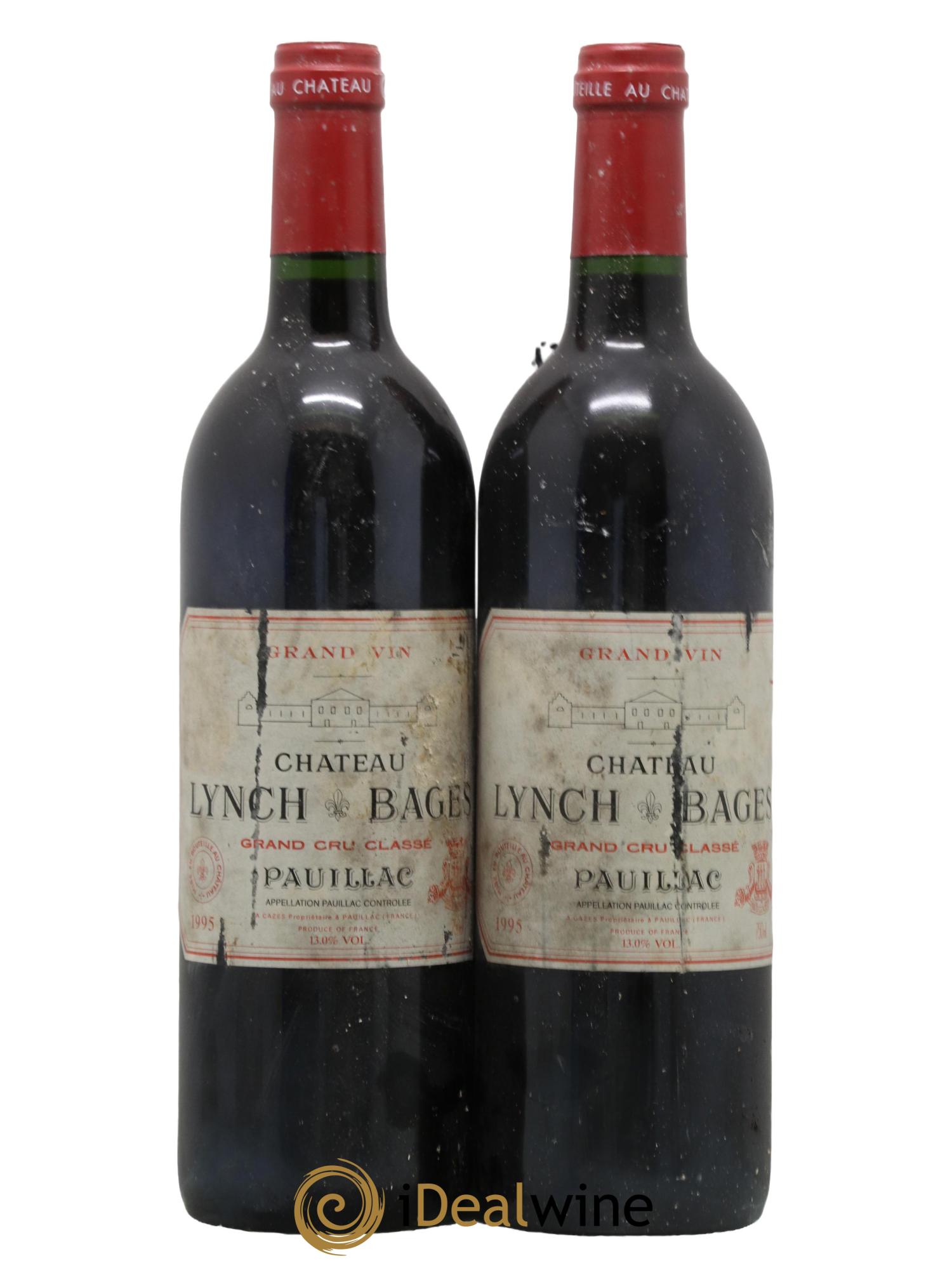 Château Lynch Bages 5ème Grand Cru Classé 1995 - Lot de 2 bouteilles - 0