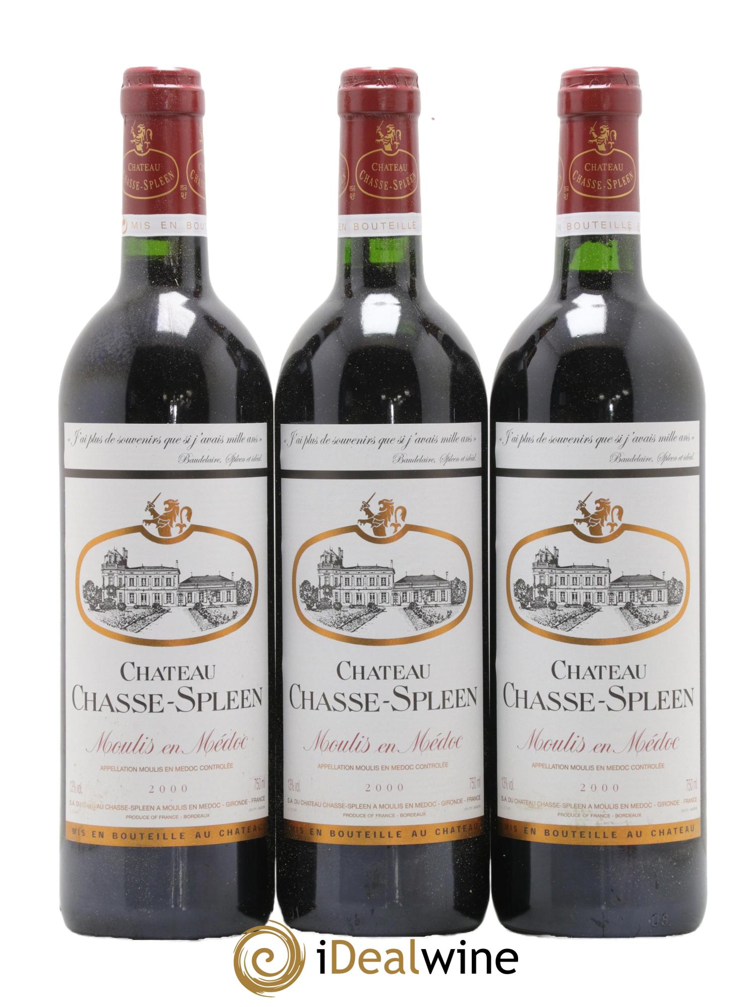 Château Chasse Spleen 2000 - Lot de 12 bouteilles - 3