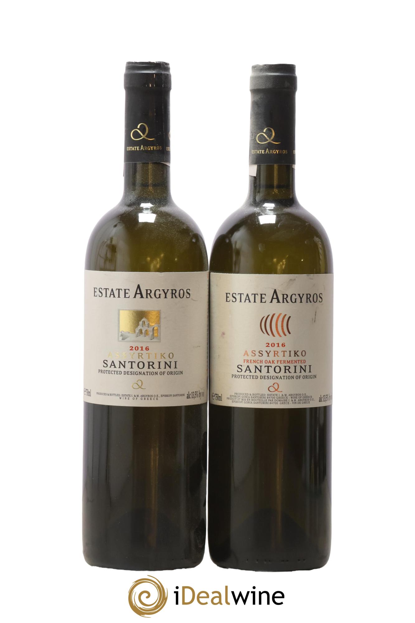 Vins Etrangers Santorini Assyrtiko Estate Argyros 2016 - Posten von 2 Flaschen - 0