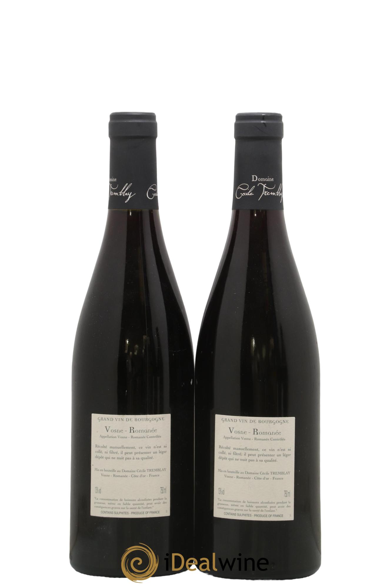 Vosne-Romanée Vieilles Vignes Cécile Tremblay 2009 - Lot de 2 bouteilles - 1