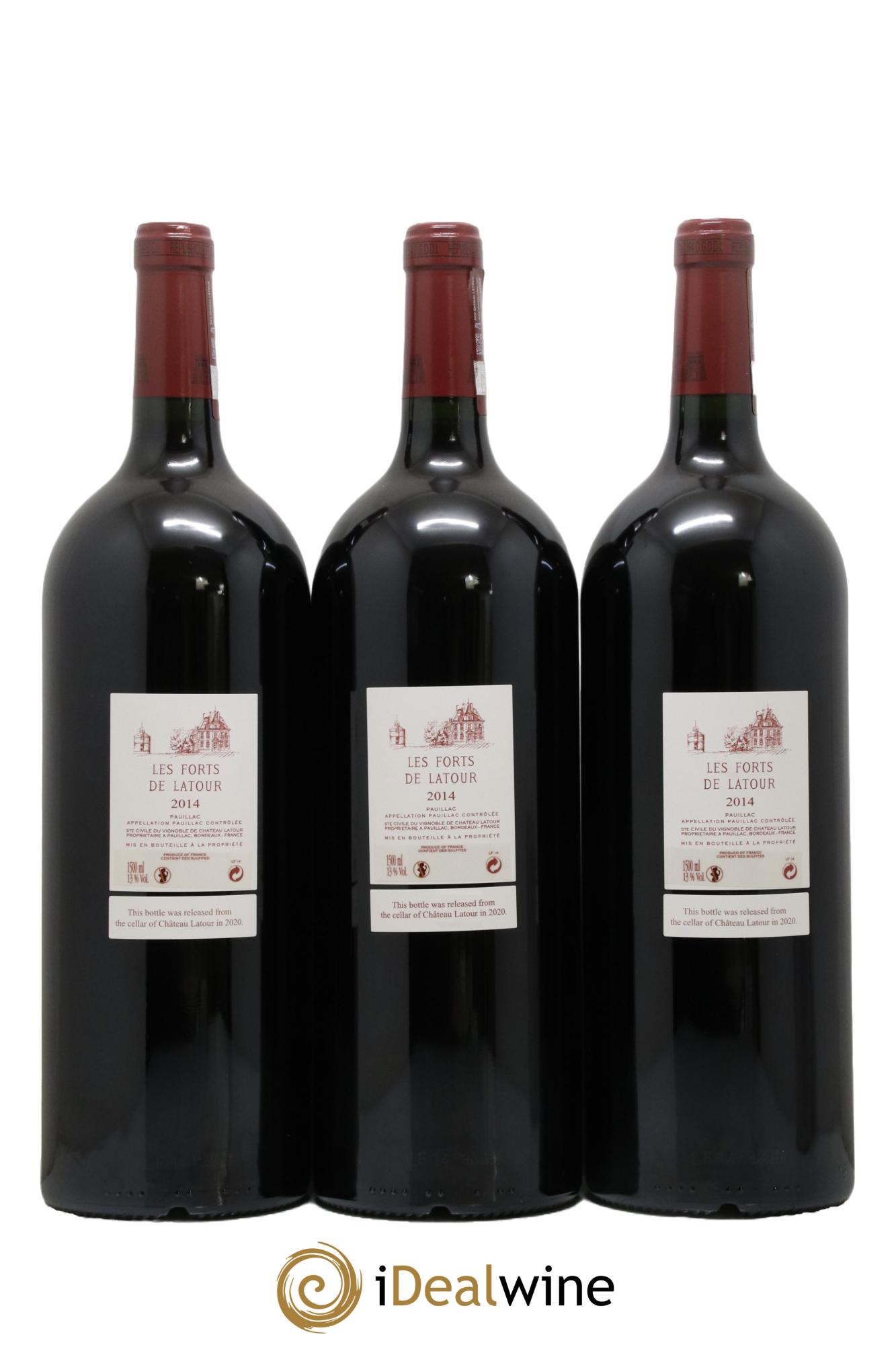 Les Forts de Latour Second Vin 2014 - Lot of 3 magnums - 1