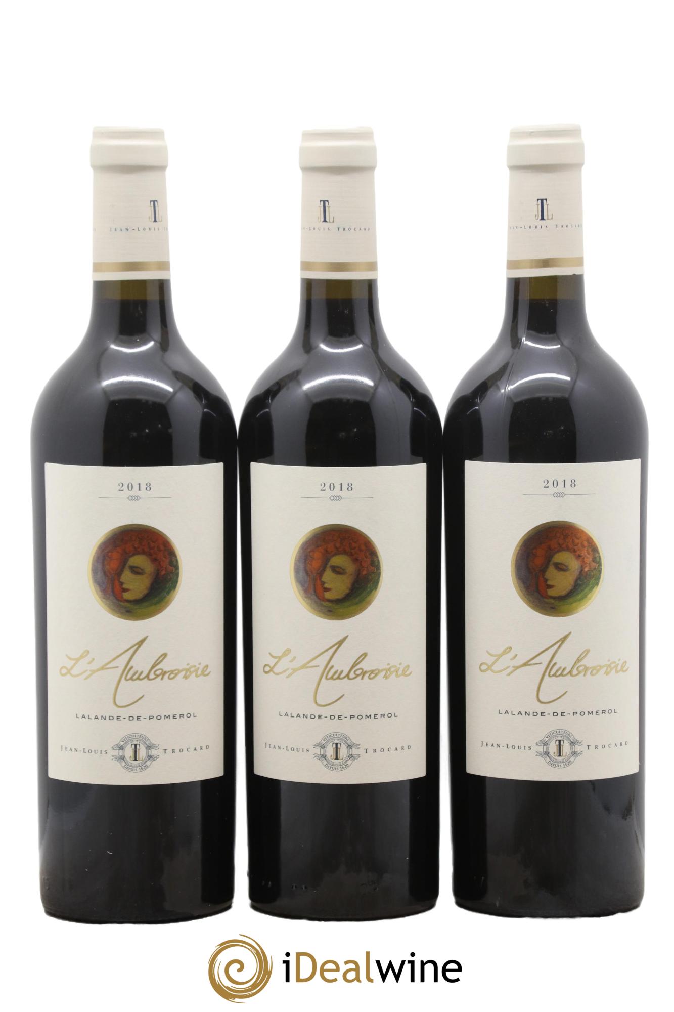 Lalande-de-Pomerol L'Aubroiserie du Château de la Croix des Moines 2018 - Lot de 3 bouteilles - 0