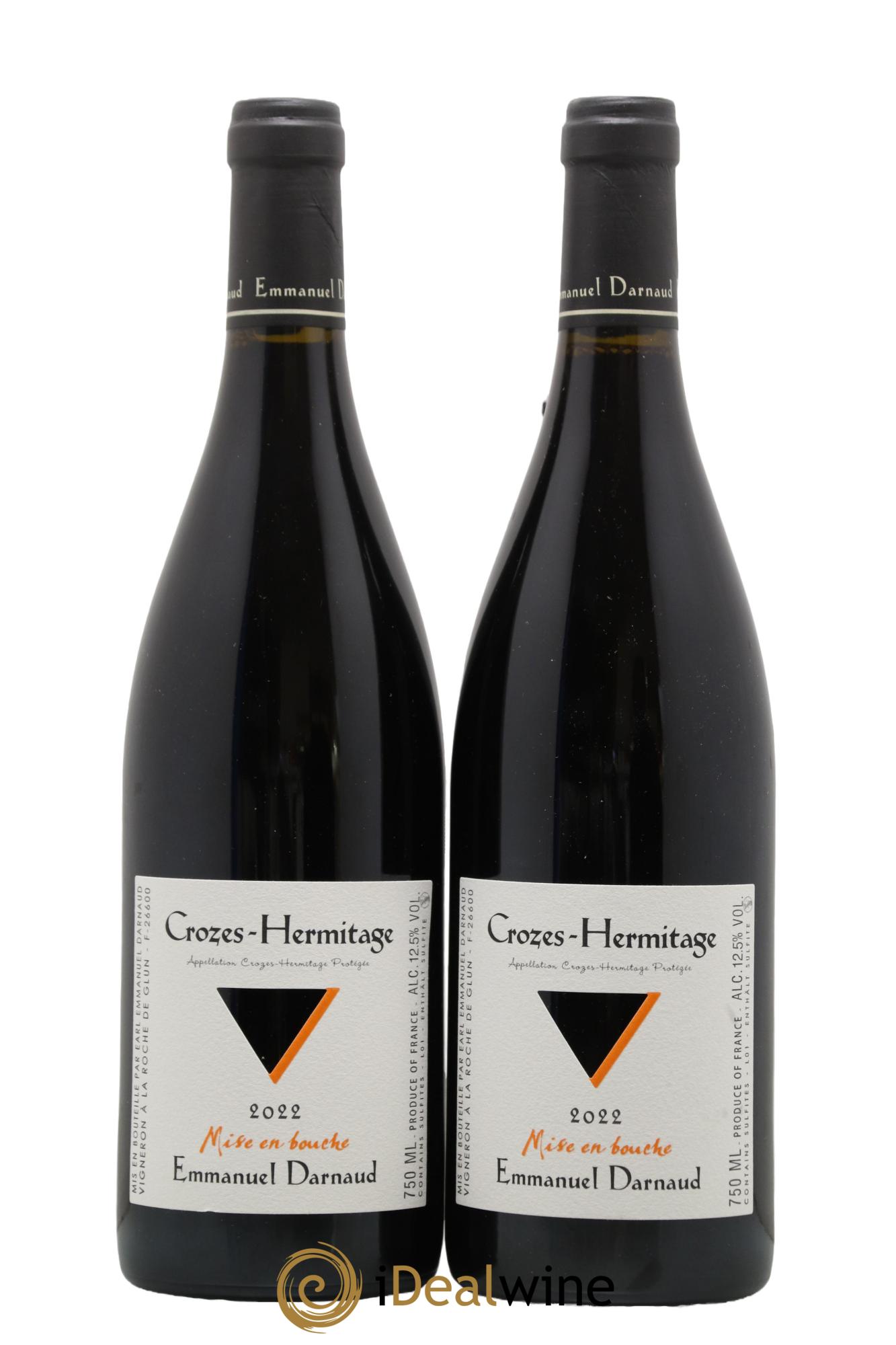 Crozes-Hermitage Mise en Bouche Domaine Emmanuel Darnaud 2022 - Lot de 2 bouteilles - 0