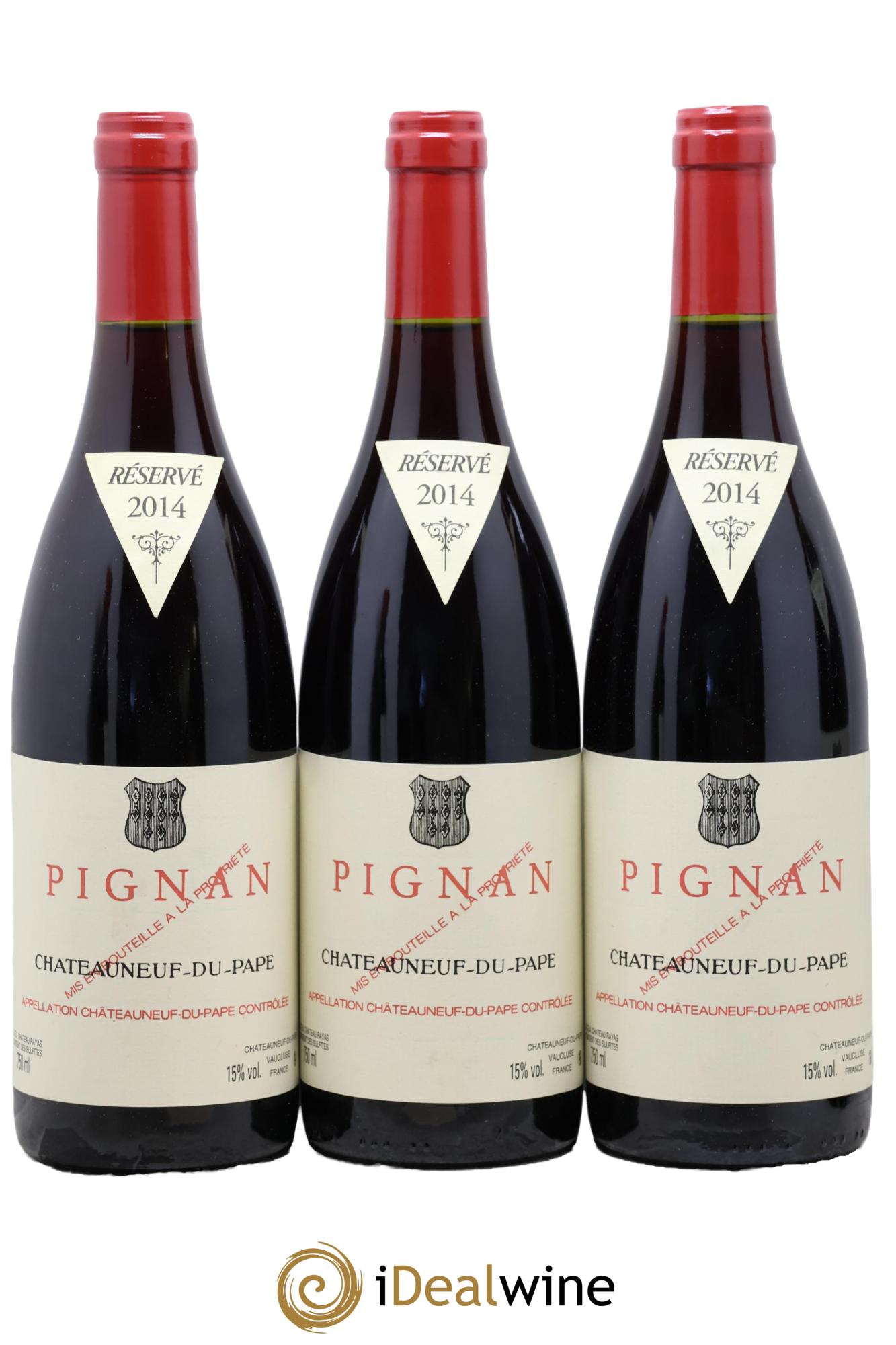 Châteauneuf-du-Pape Pignan Emmanuel Reynaud 2014 - Lot of 3 bottles - 0
