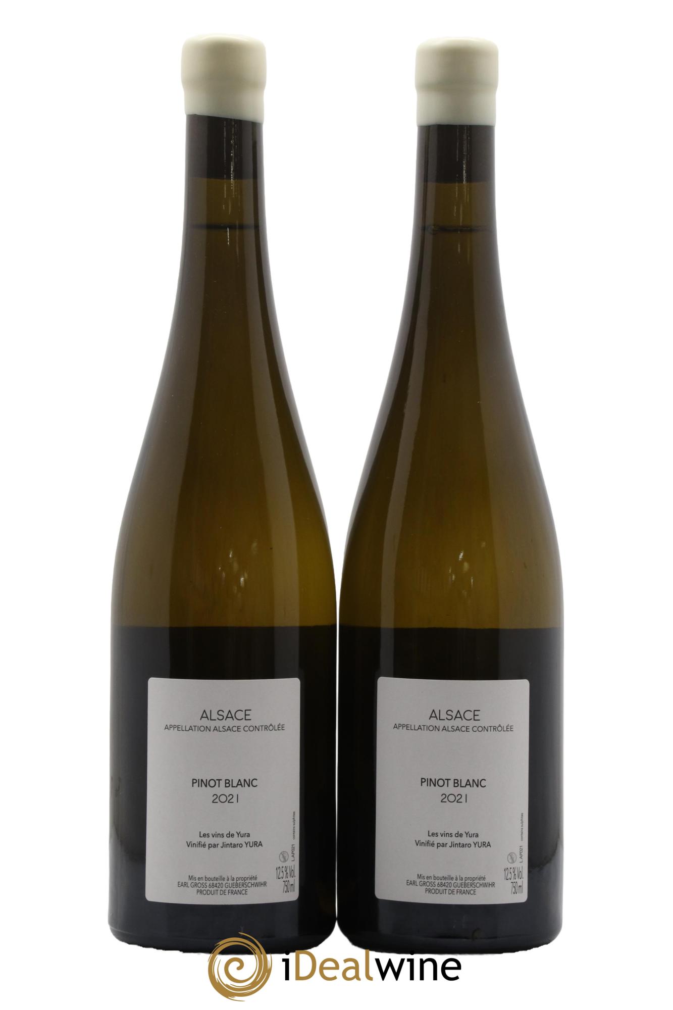 Alsace L'abeille et le papillon Jintaro Yura 2021 - Posten von 2 Flaschen - 1