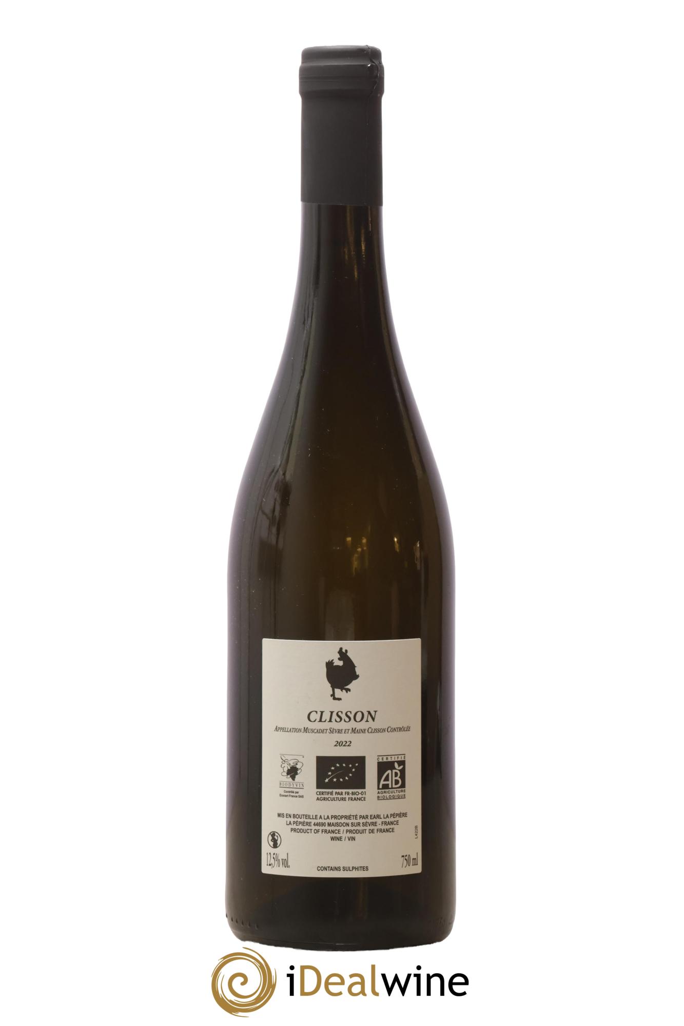 Muscadet-Sèvre-et-Maine Clisson Domaine de la Pépière 2022 - Lot de 1 bouteille - 1