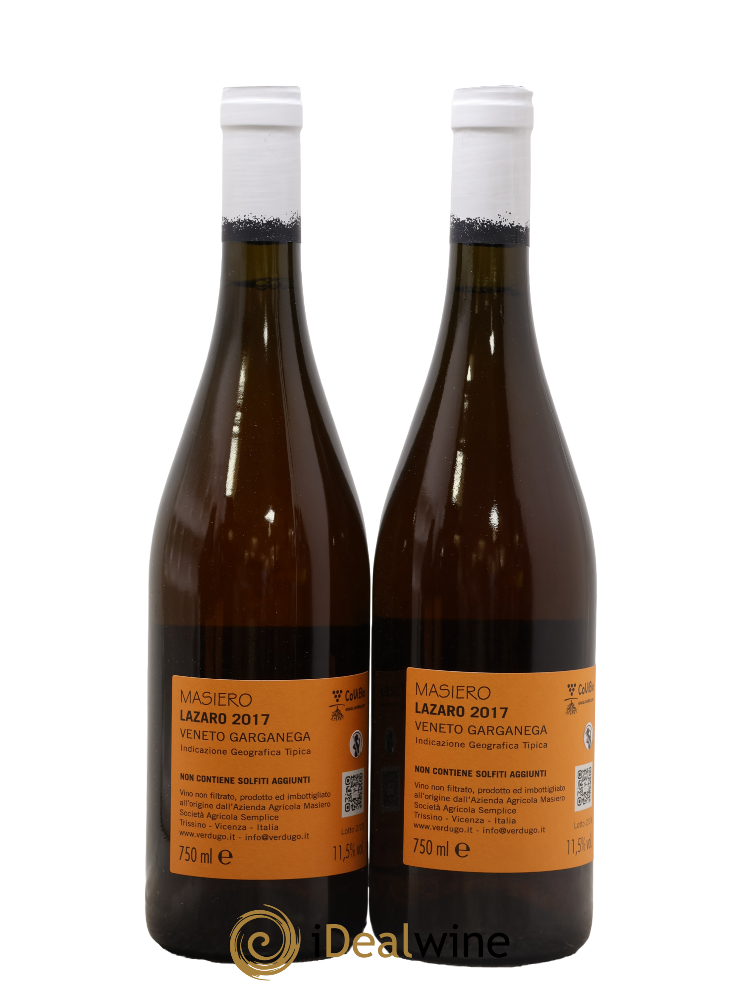 Italie Veneto Lazaro IGT Garganega Gianfranco Masiero 2017 - Lot of 2 bottles - 1