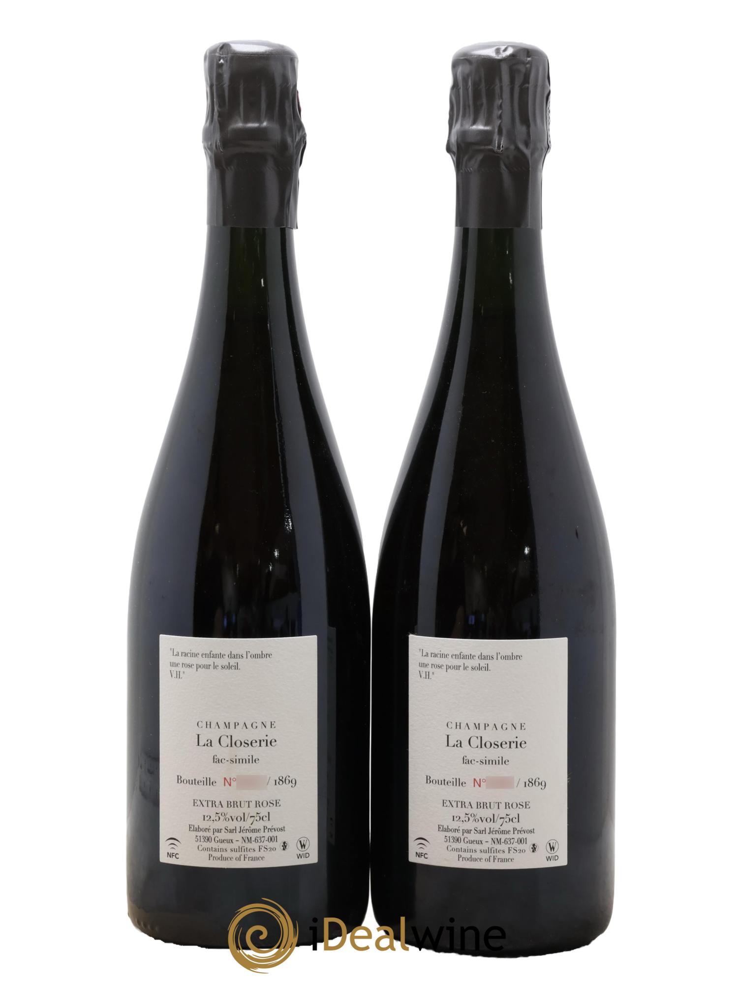 Fac-Simile Jérôme Prévost - Lot de 2 bouteilles - 1